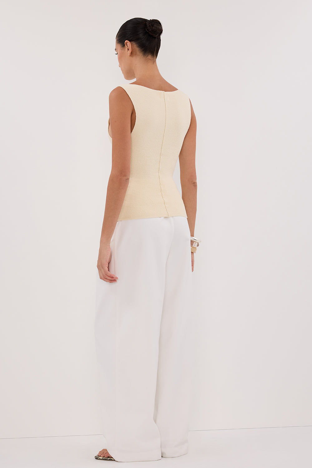 OWEN CREAM BOAT NECK TOP