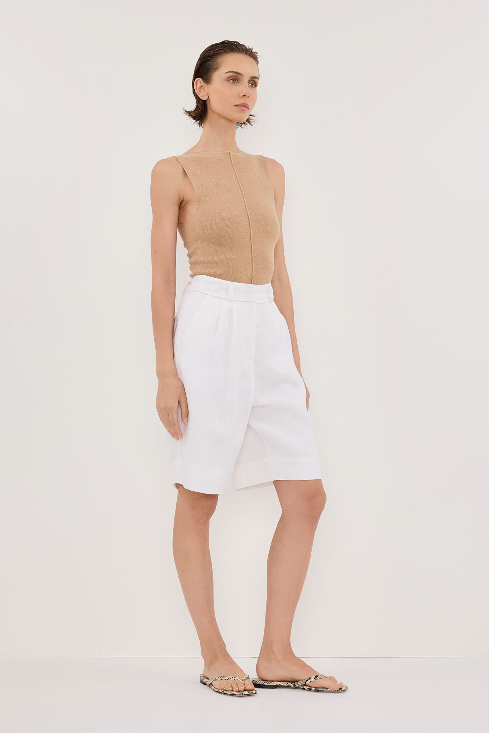 OWEN TAN BOAT NECK TOP