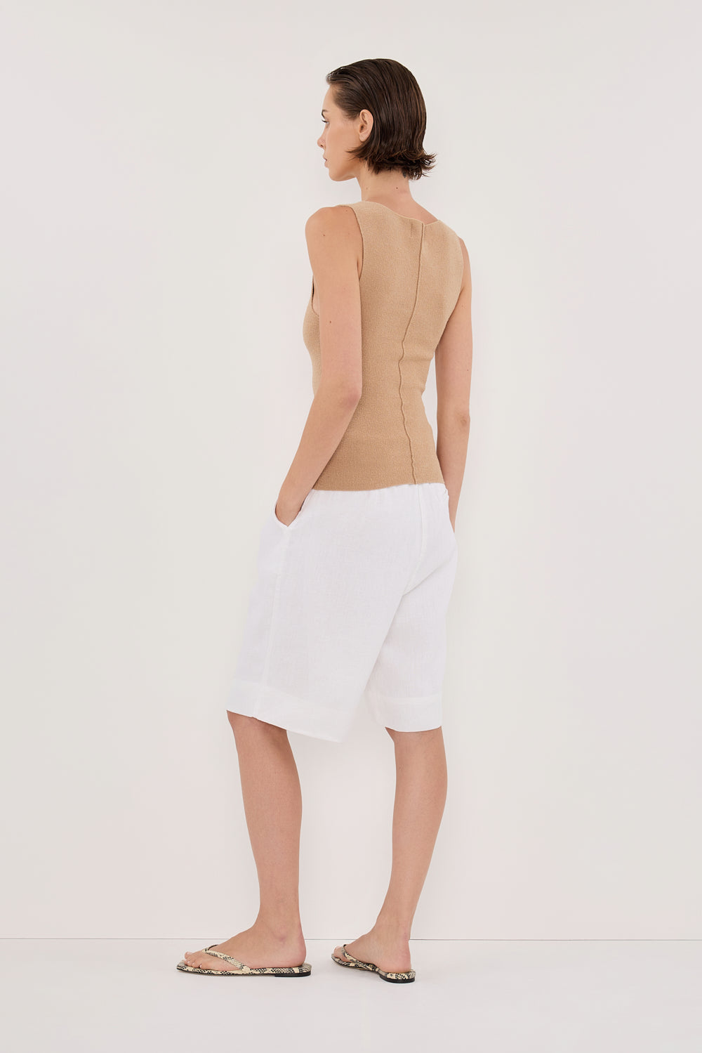 OWEN TAN BOAT NECK TOP