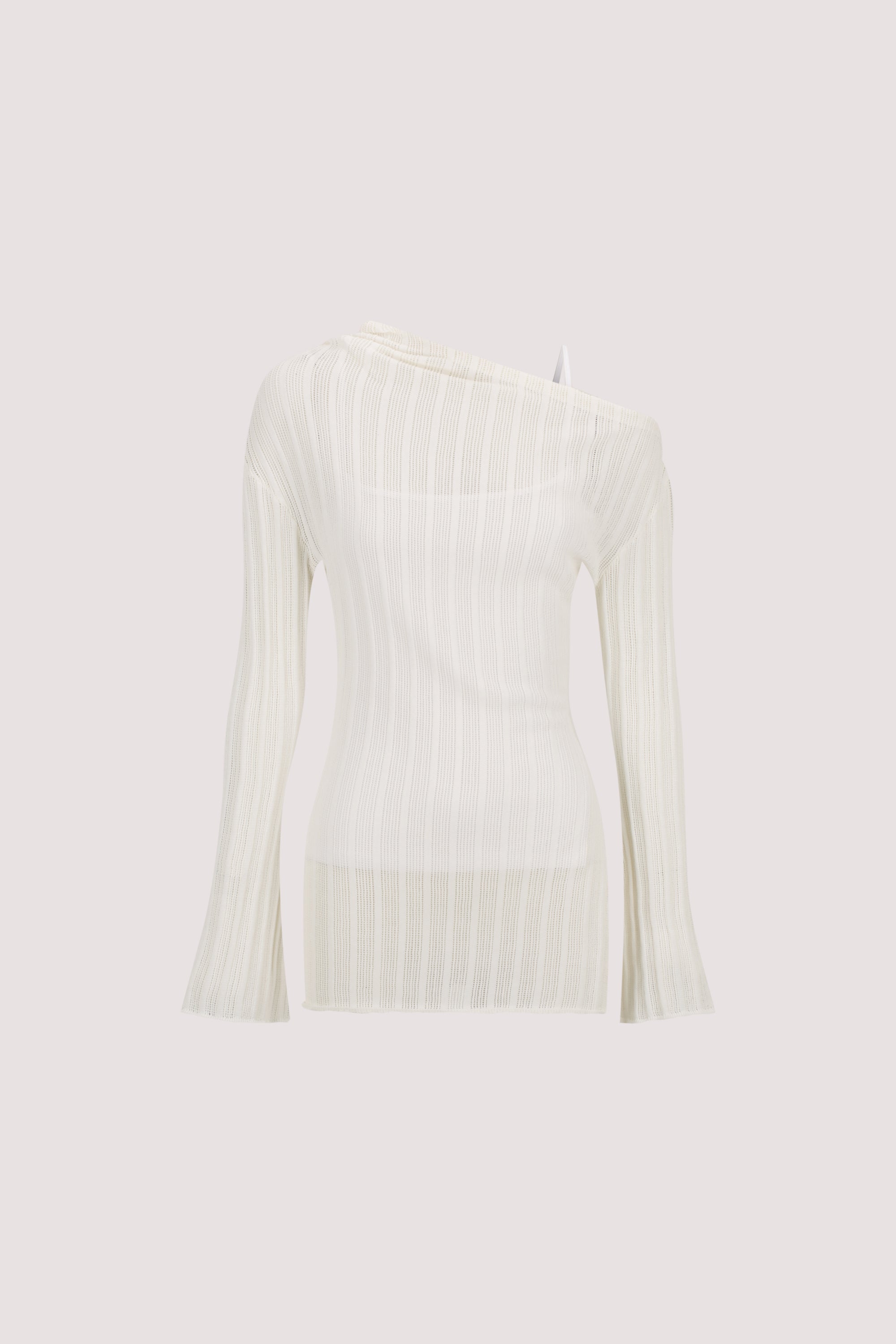 BOWIE IVORY LONG SLEEVE KNIT TOP