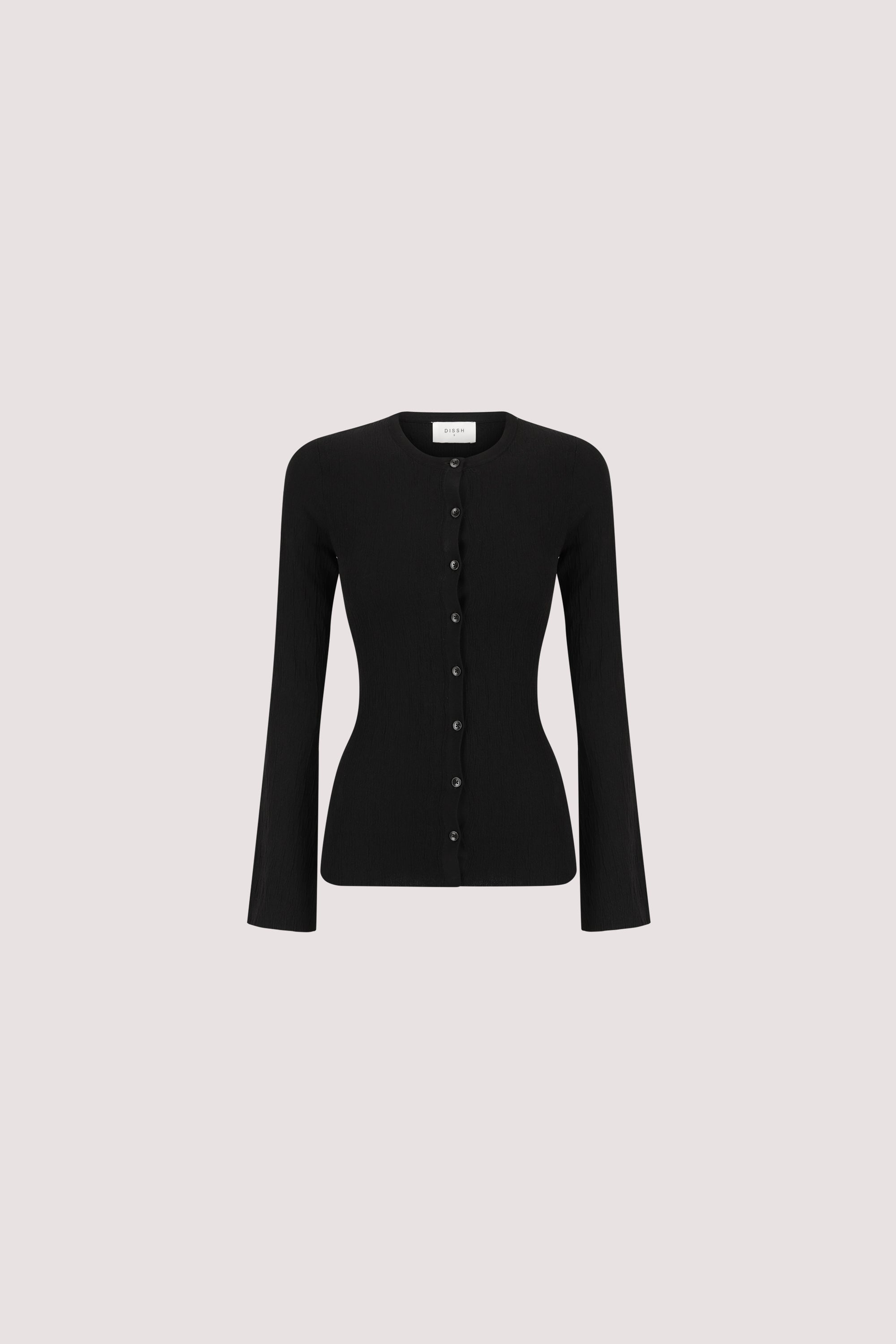 ALIAS BLACK LONG SLEEVE KNIT TOP