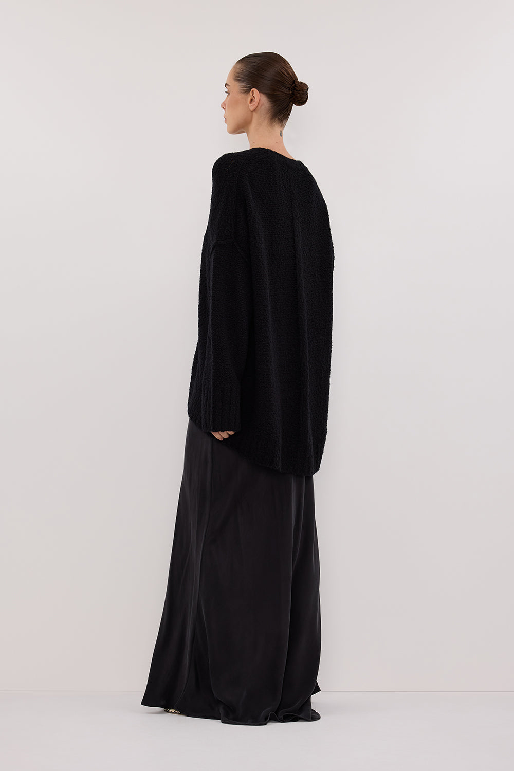 CICI BLACK LONGLINE JUMPER