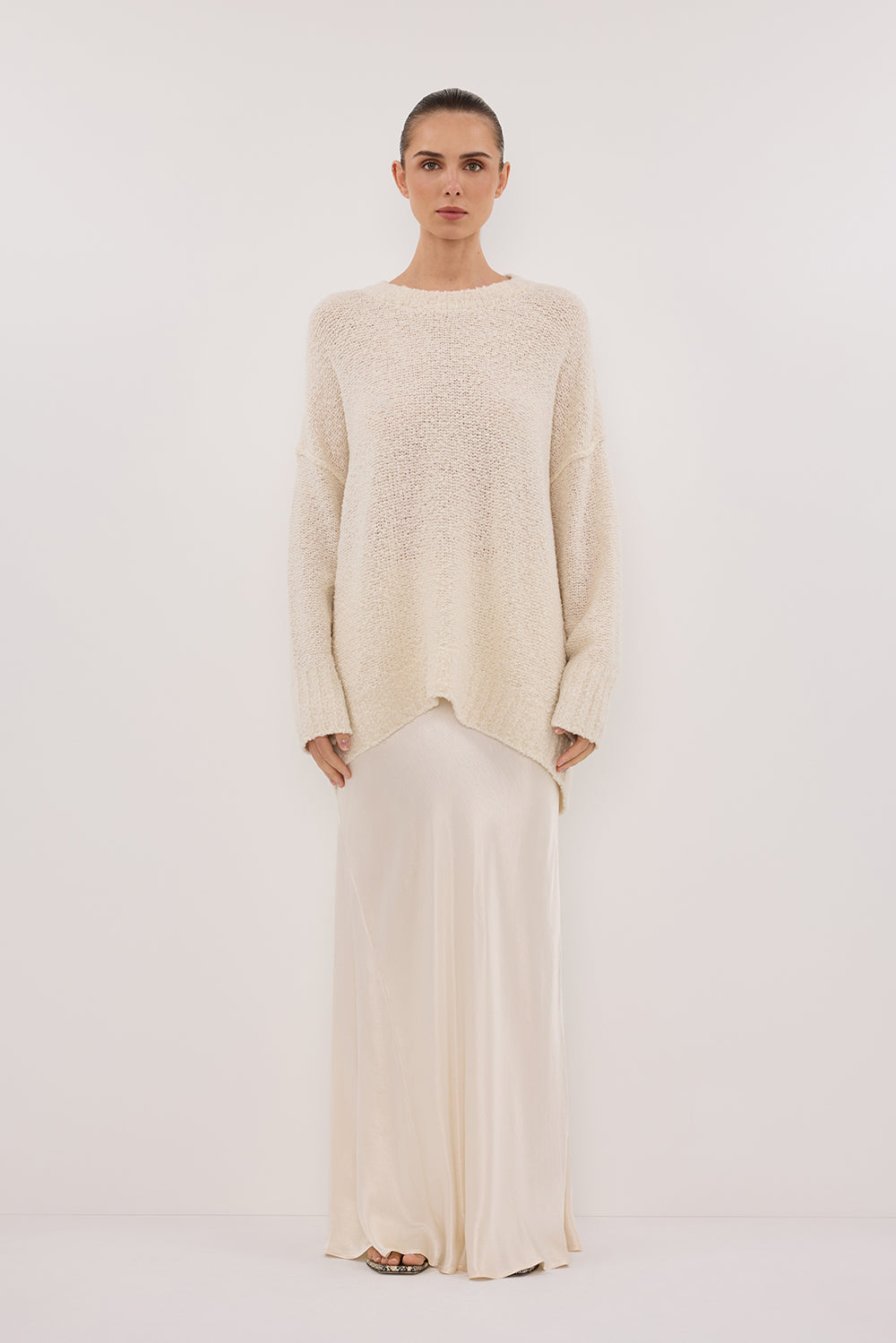 CICI CREAM LONGLINE JUMPER