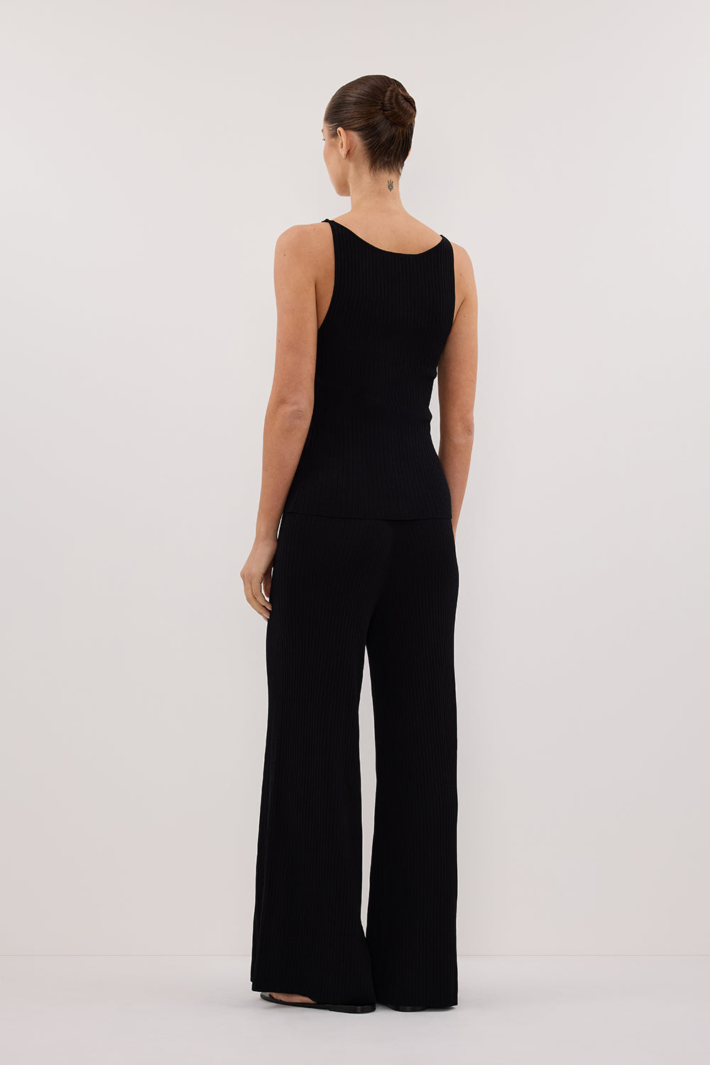 JOY BLACK TWIST KNIT TANK