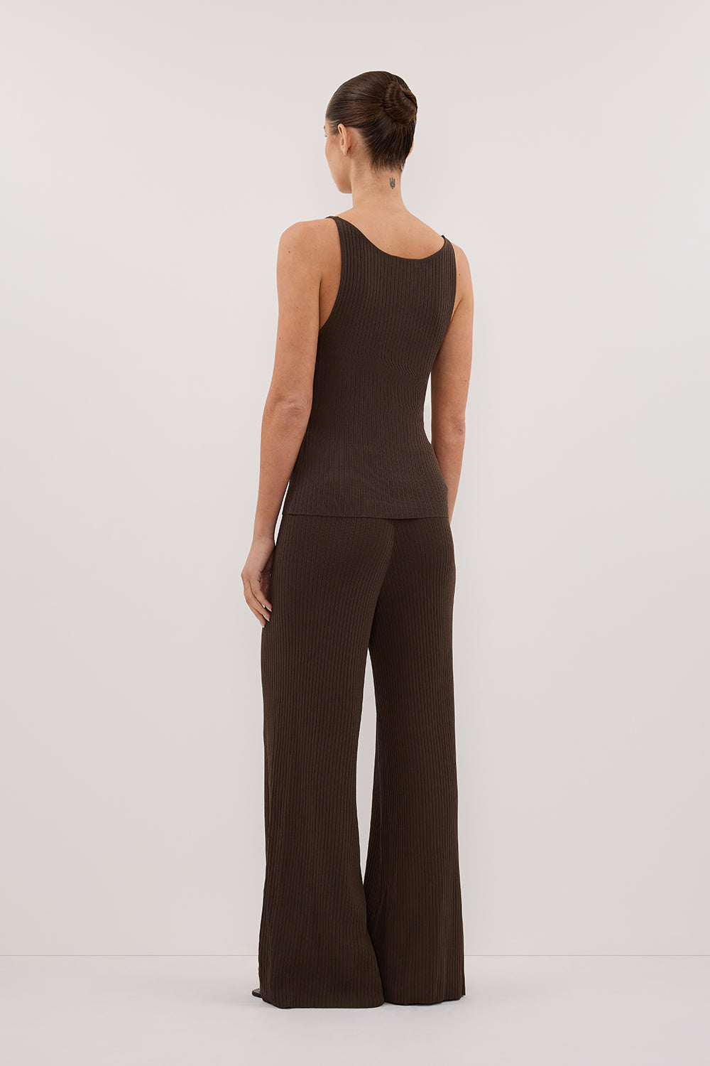 JOY DARK OLIVE TWIST KNIT TANK