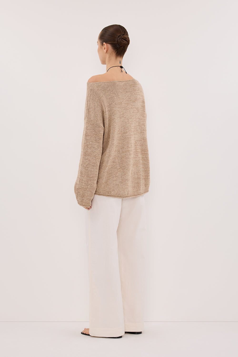 ALIZA NATURAL LONG SLEEVE KNIT JUMPER