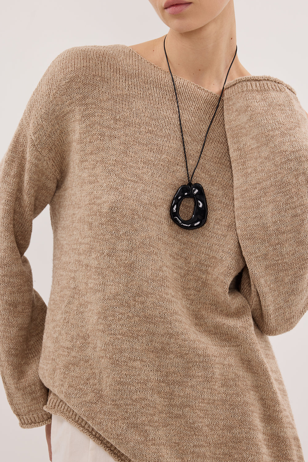 ALIZA NATURAL LONG SLEEVE KNIT JUMPER