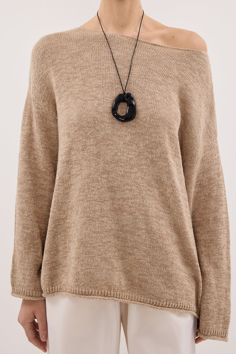 ALIZA NATURAL LONG SLEEVE KNIT JUMPER