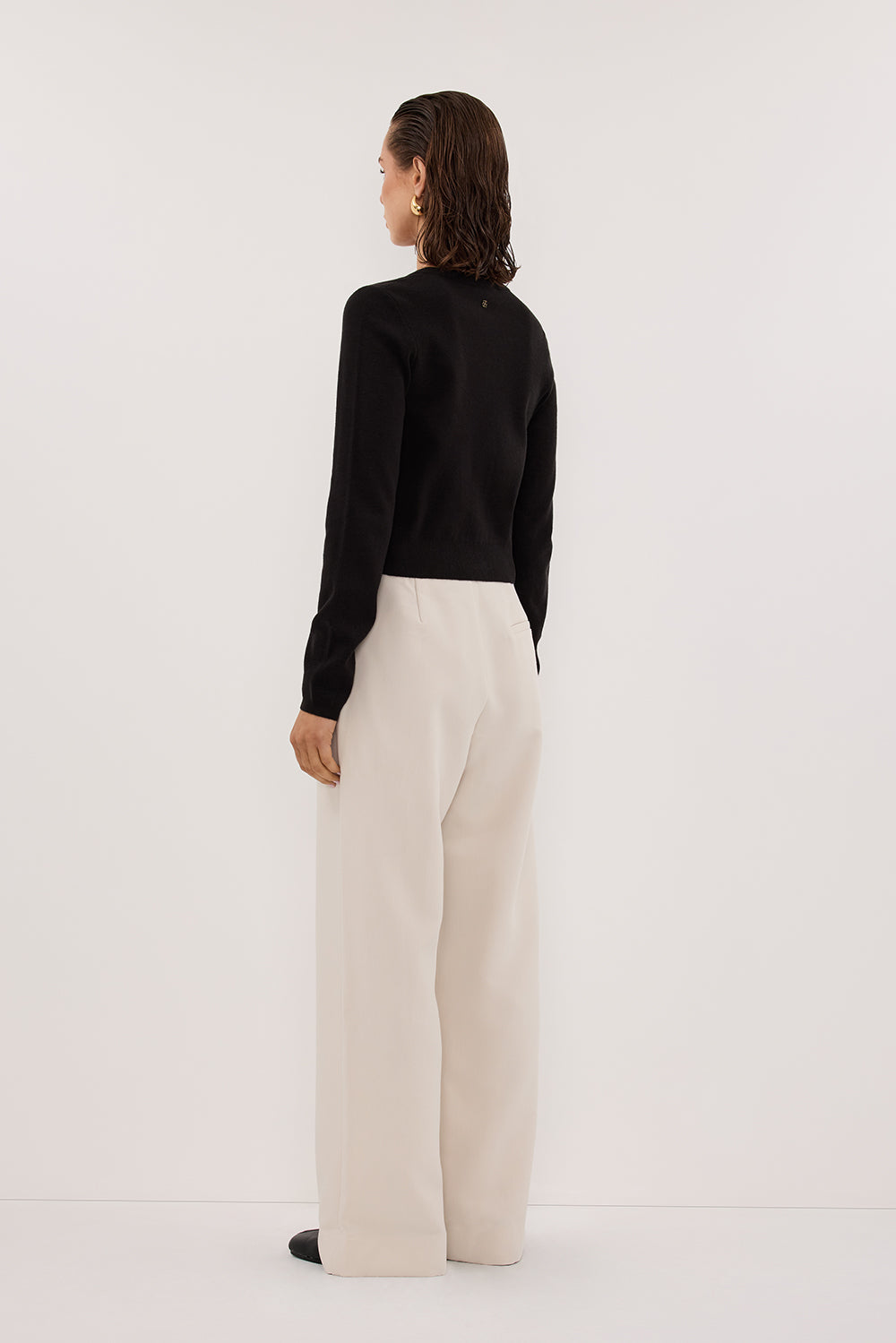 MONACO BLACK LONG SLEEVE CARDIGAN