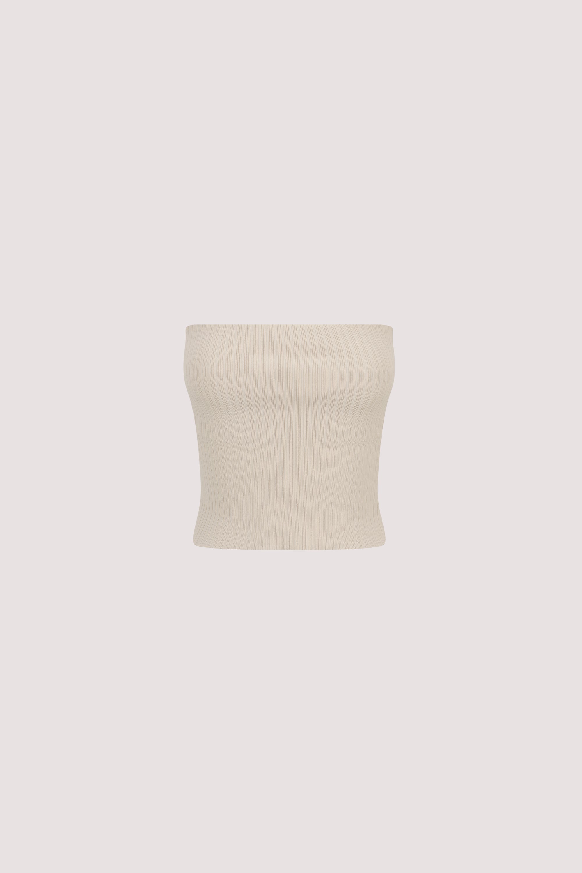 LIMA BONE STRAPLESS BANDEAU KNIT TOP