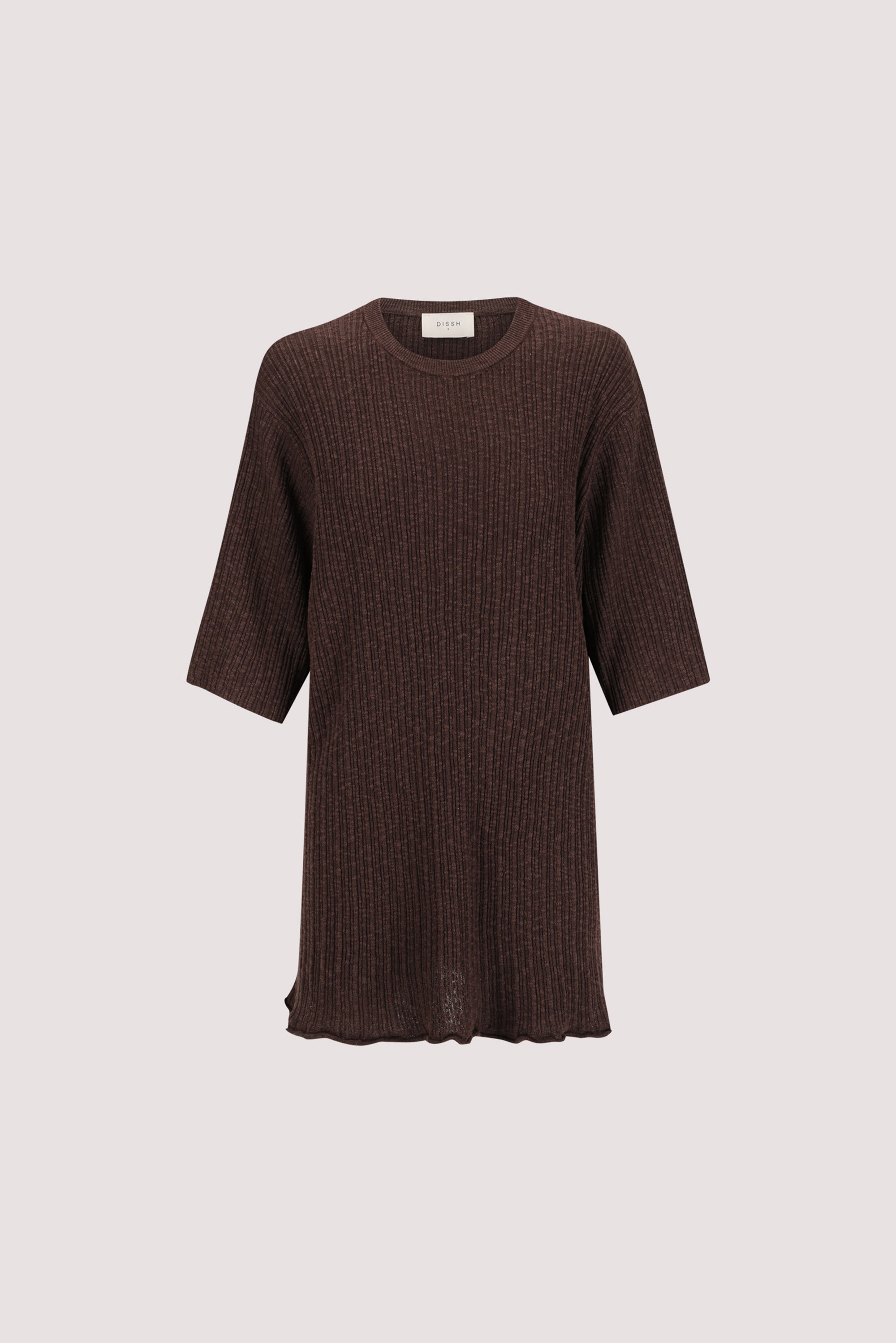 MAX CHOC LONGLINE KNIT TEE