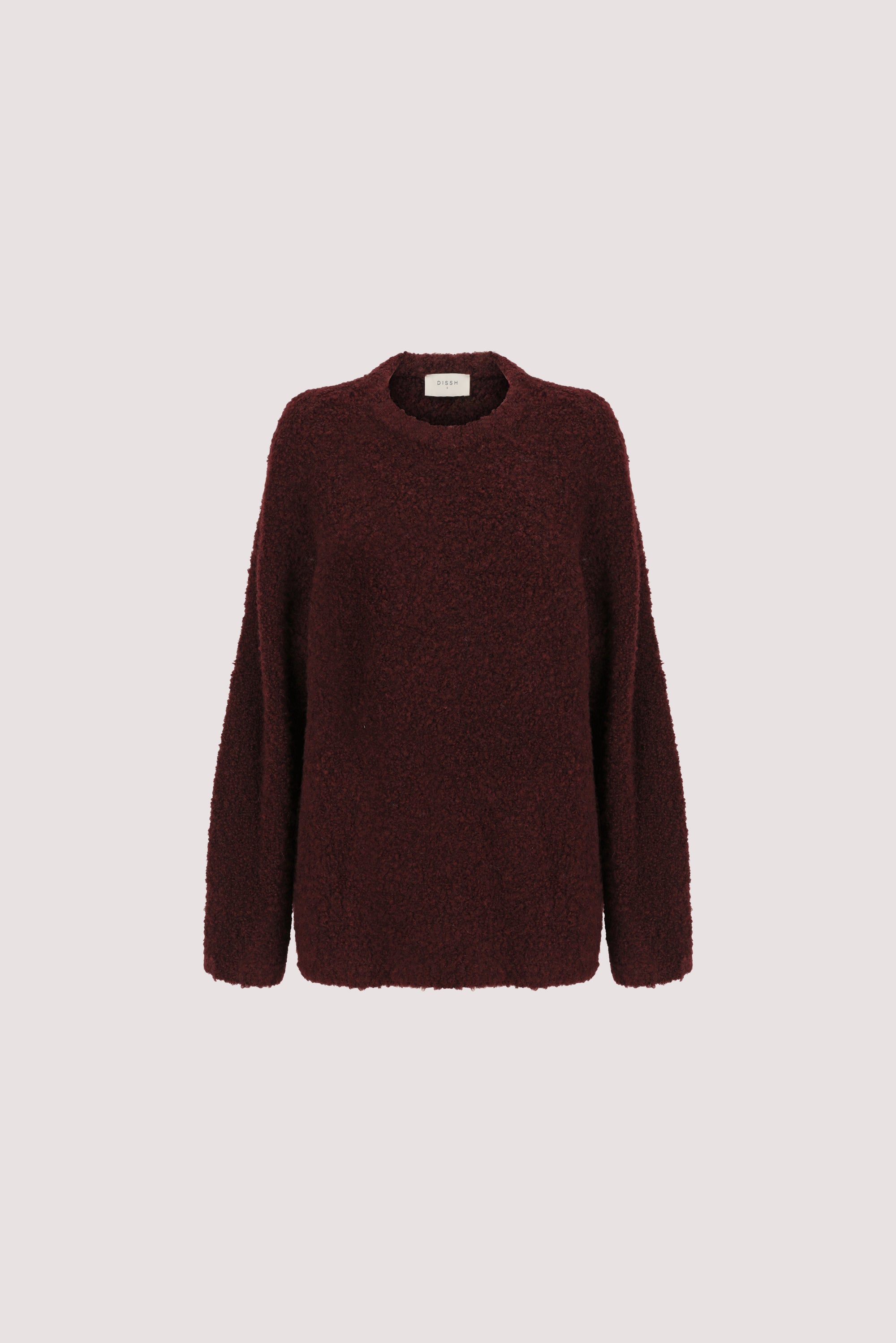 BILLIE WINE TEXTURED KNIT JUMPER