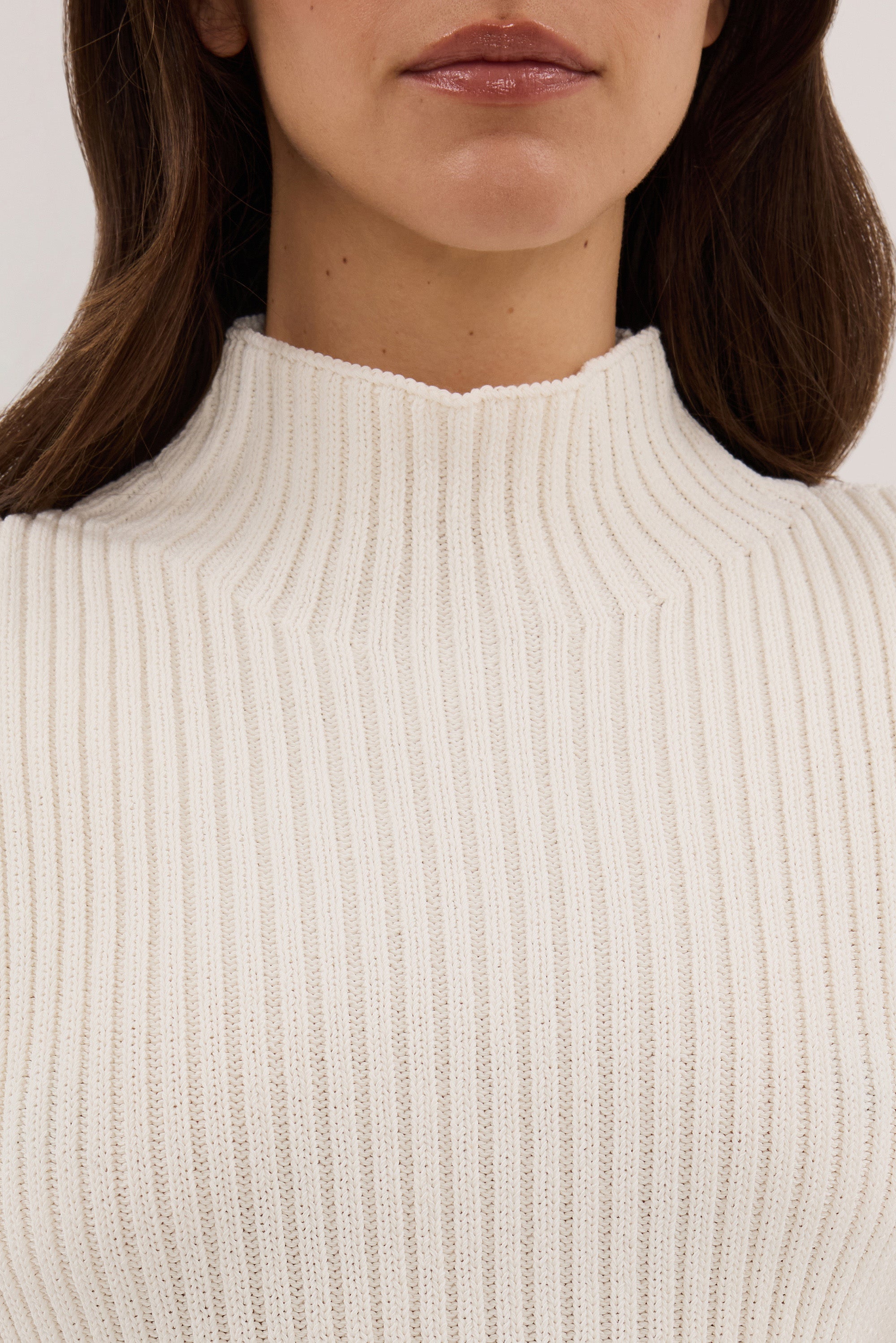 DELLA OFF WHITE KNIT TOP