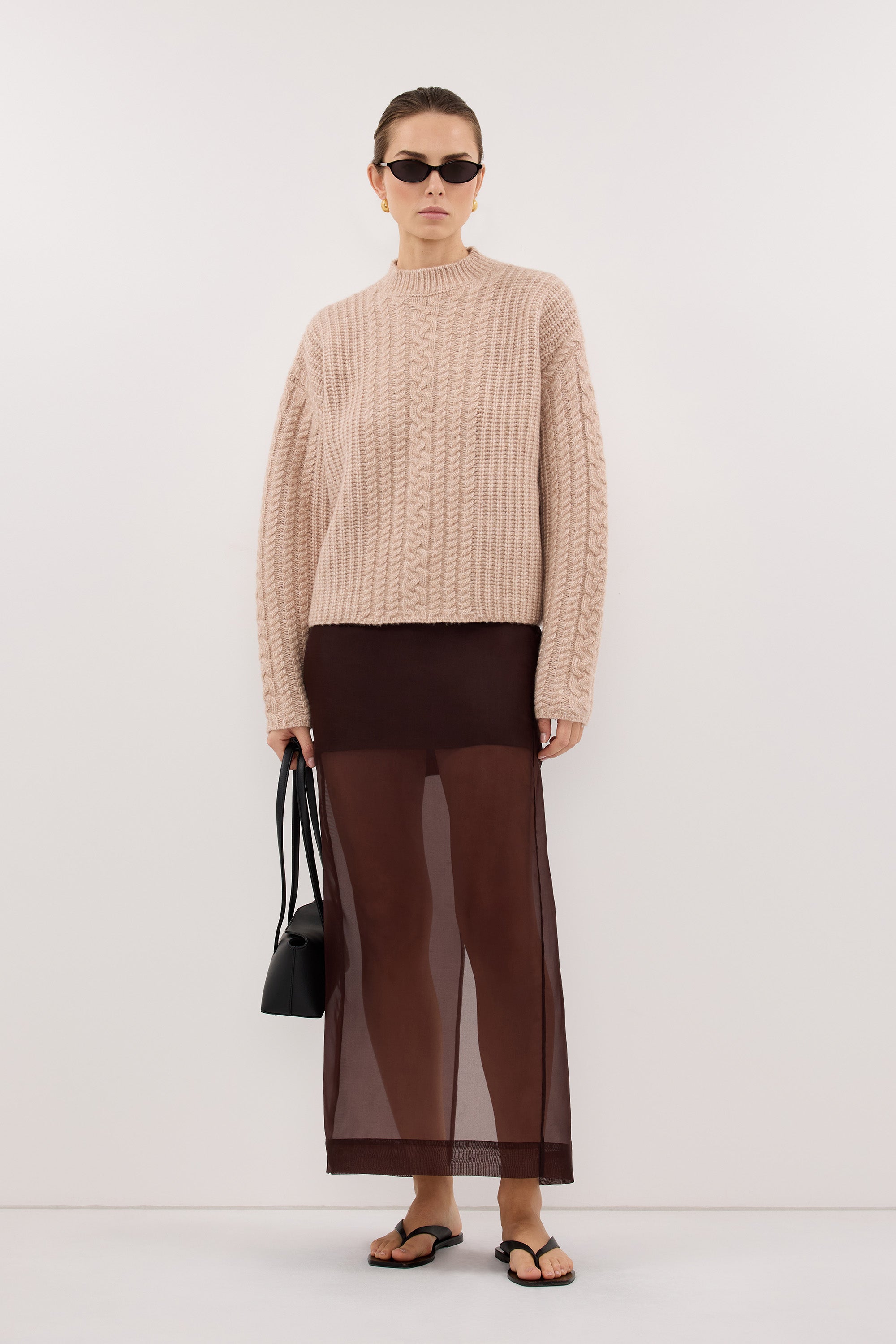 【美品✨】EVERYDAY I LIKE. Oversized Cableニット JOLIE OAT CABLE KNIT SWEATER – DISSH