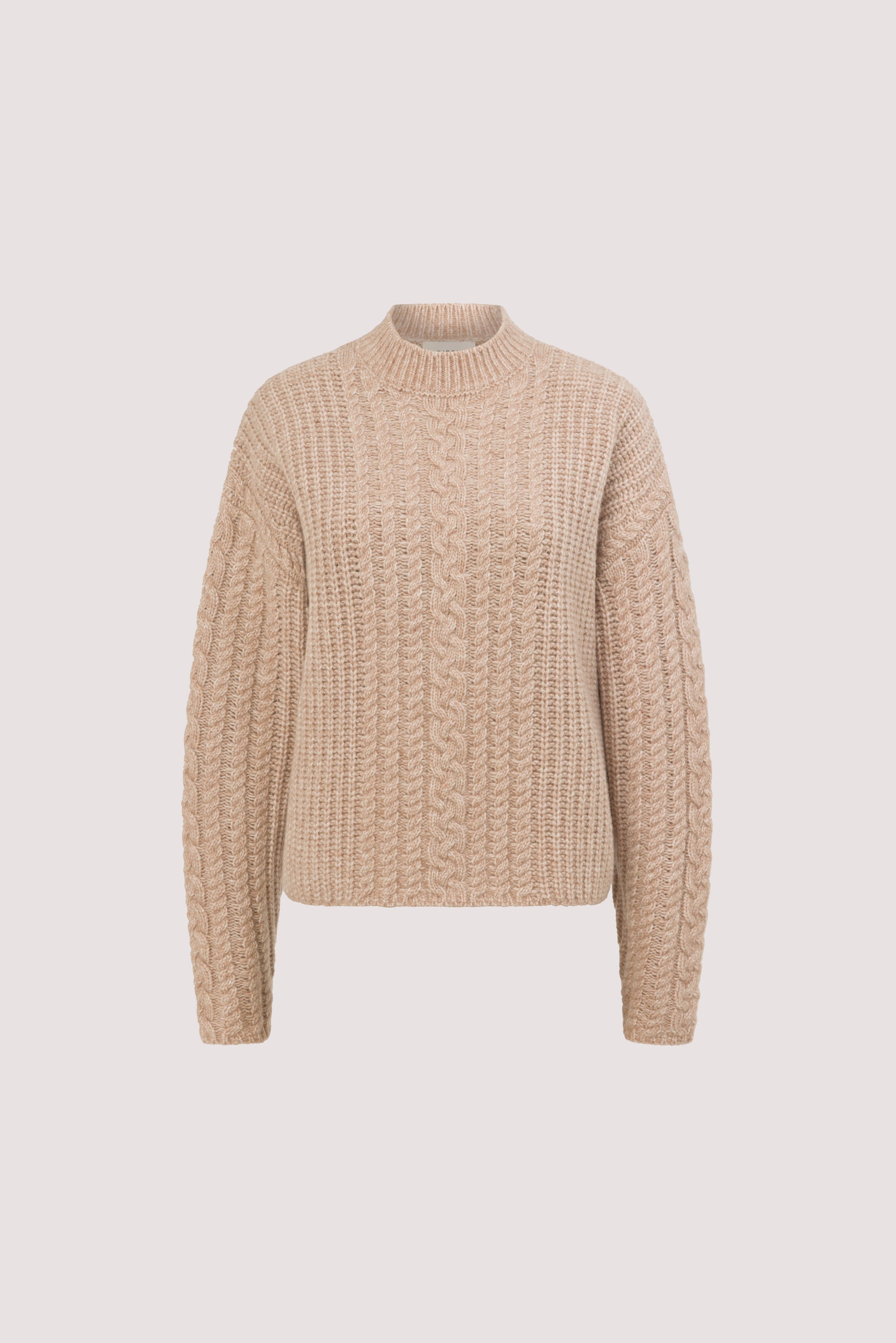 JOLIE OAT CABLE KNIT SWEATER – DISSH
