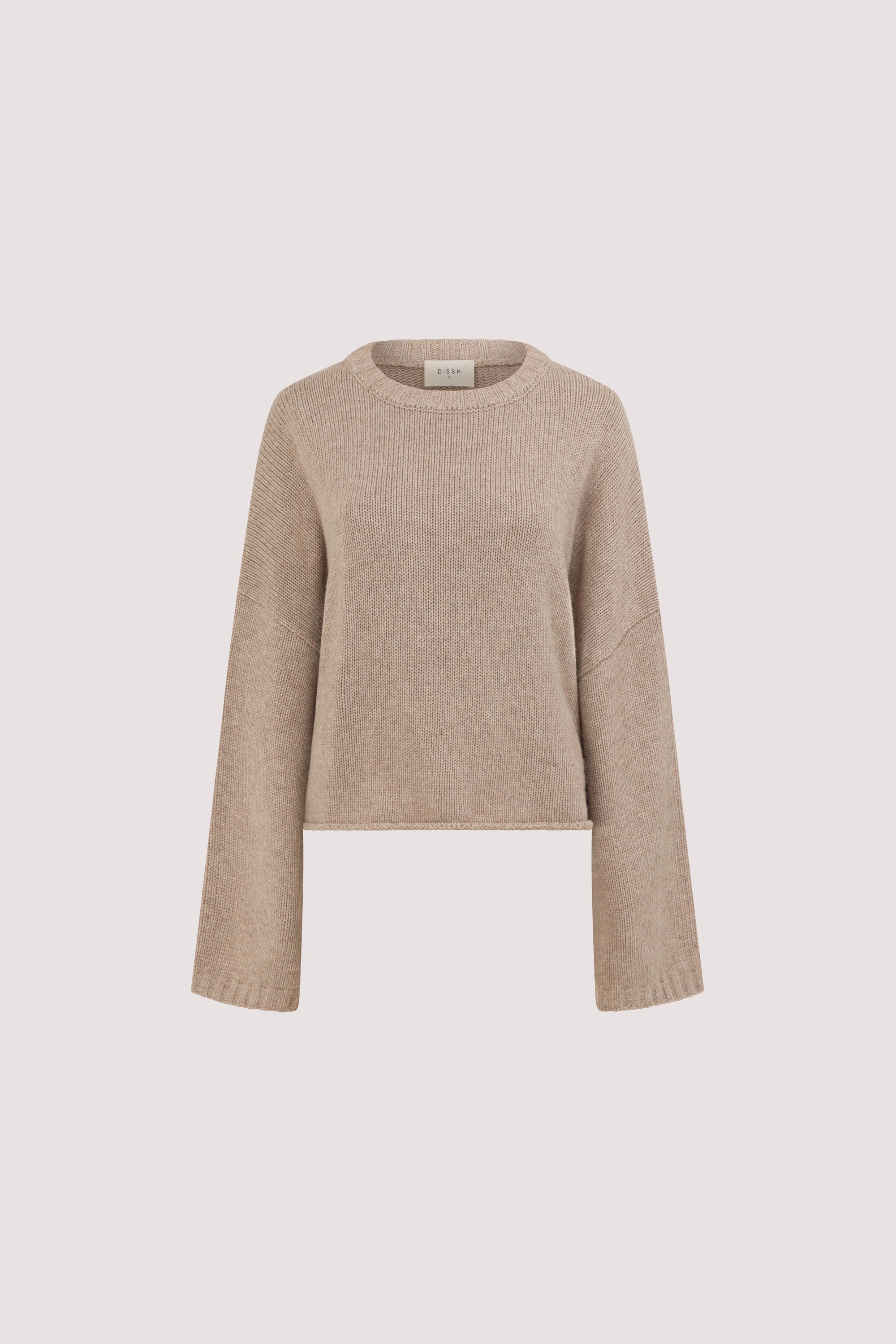 ADELINE OAT MARLE CREW KNIT JUMPER