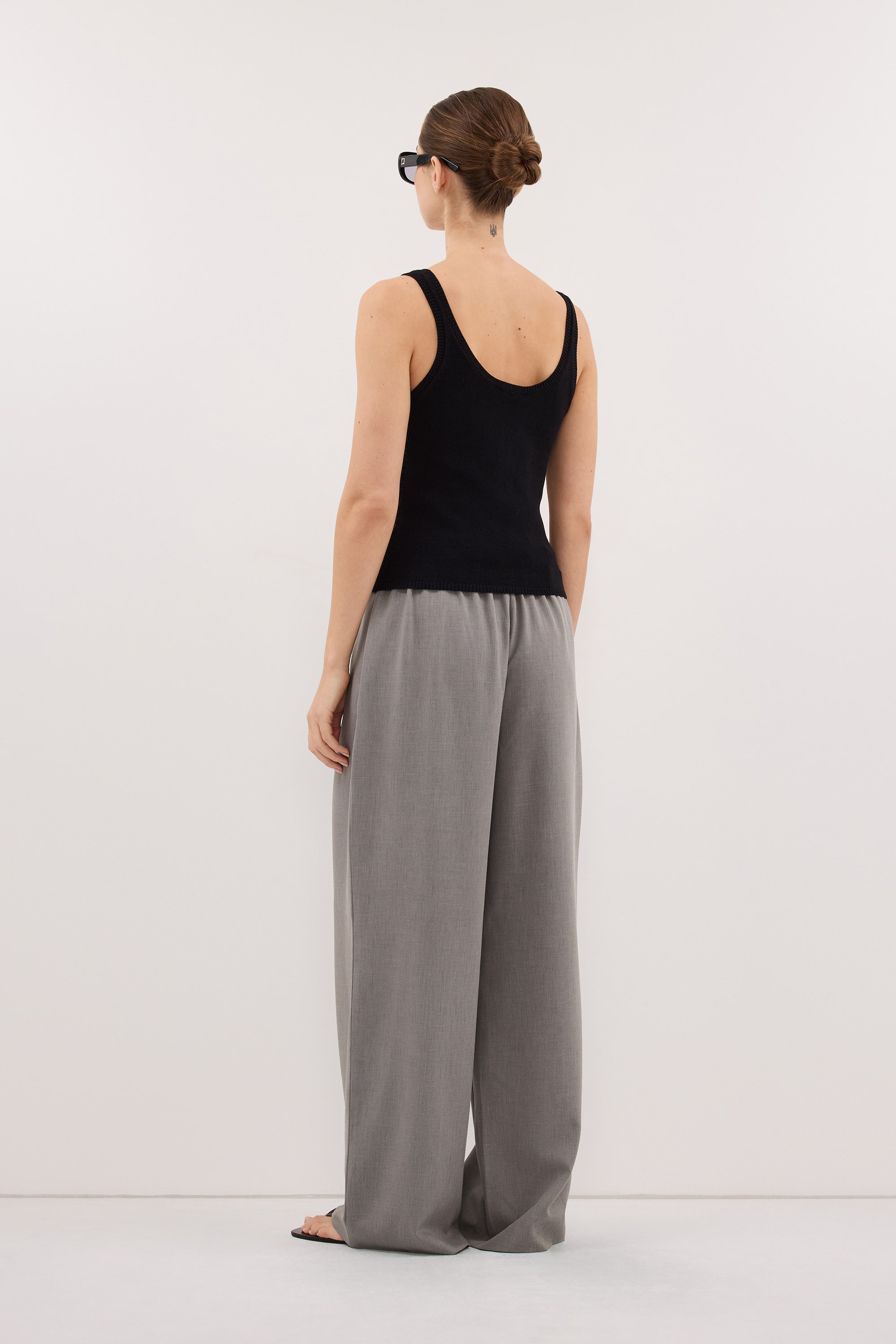 BRIGETTE BLACK KNIT TANK