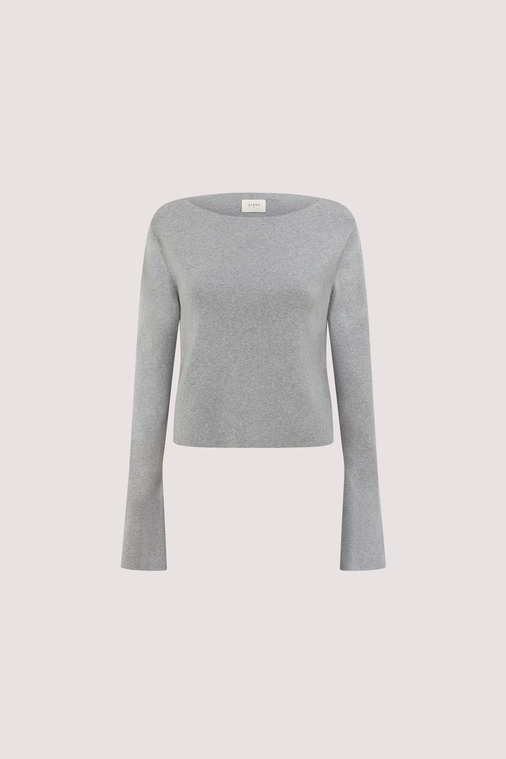 ILLARIA GREY WIDE SLEEVE TOP – DISSH