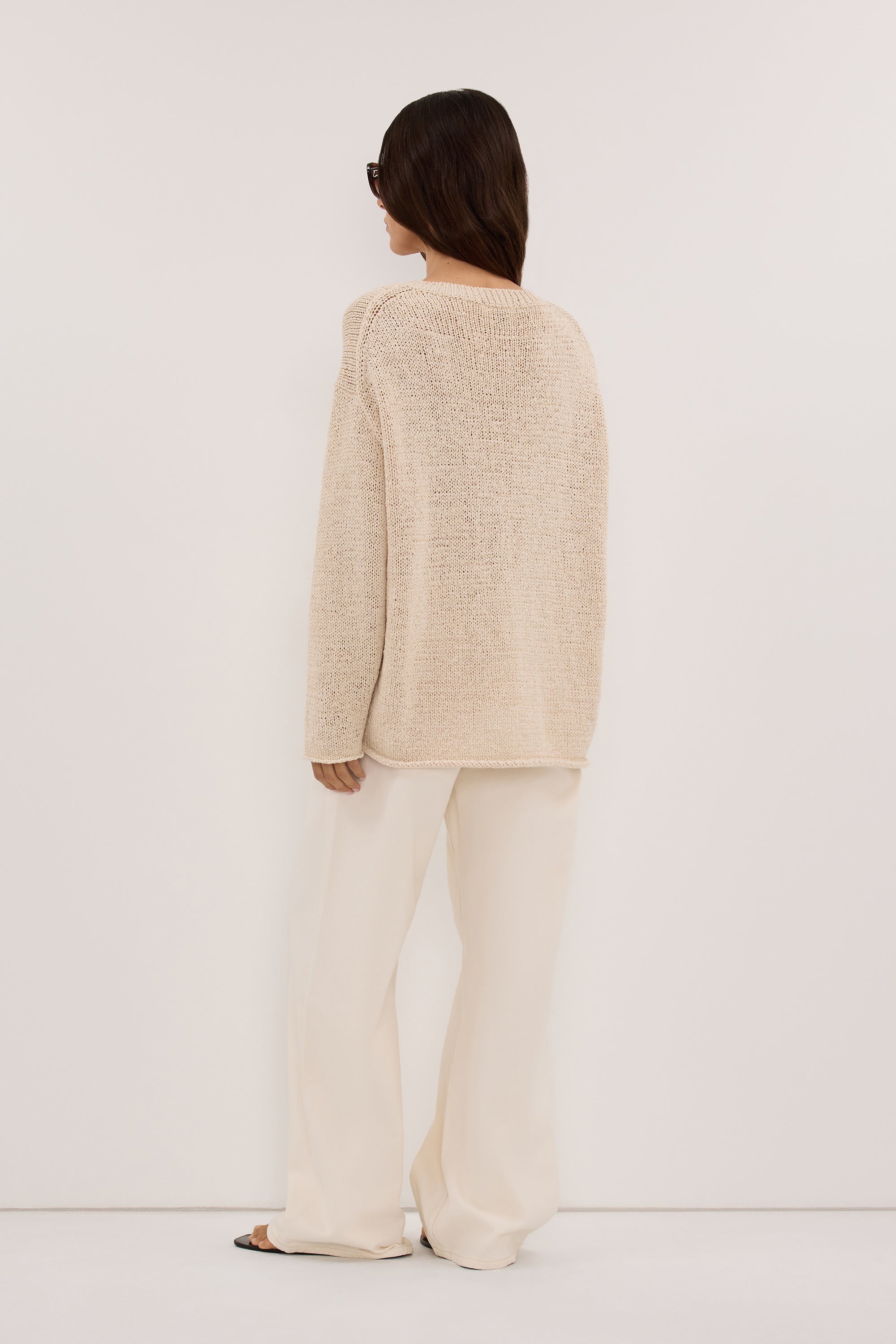 MIREYA NATURAL TEXTURED KNIT JUMPER