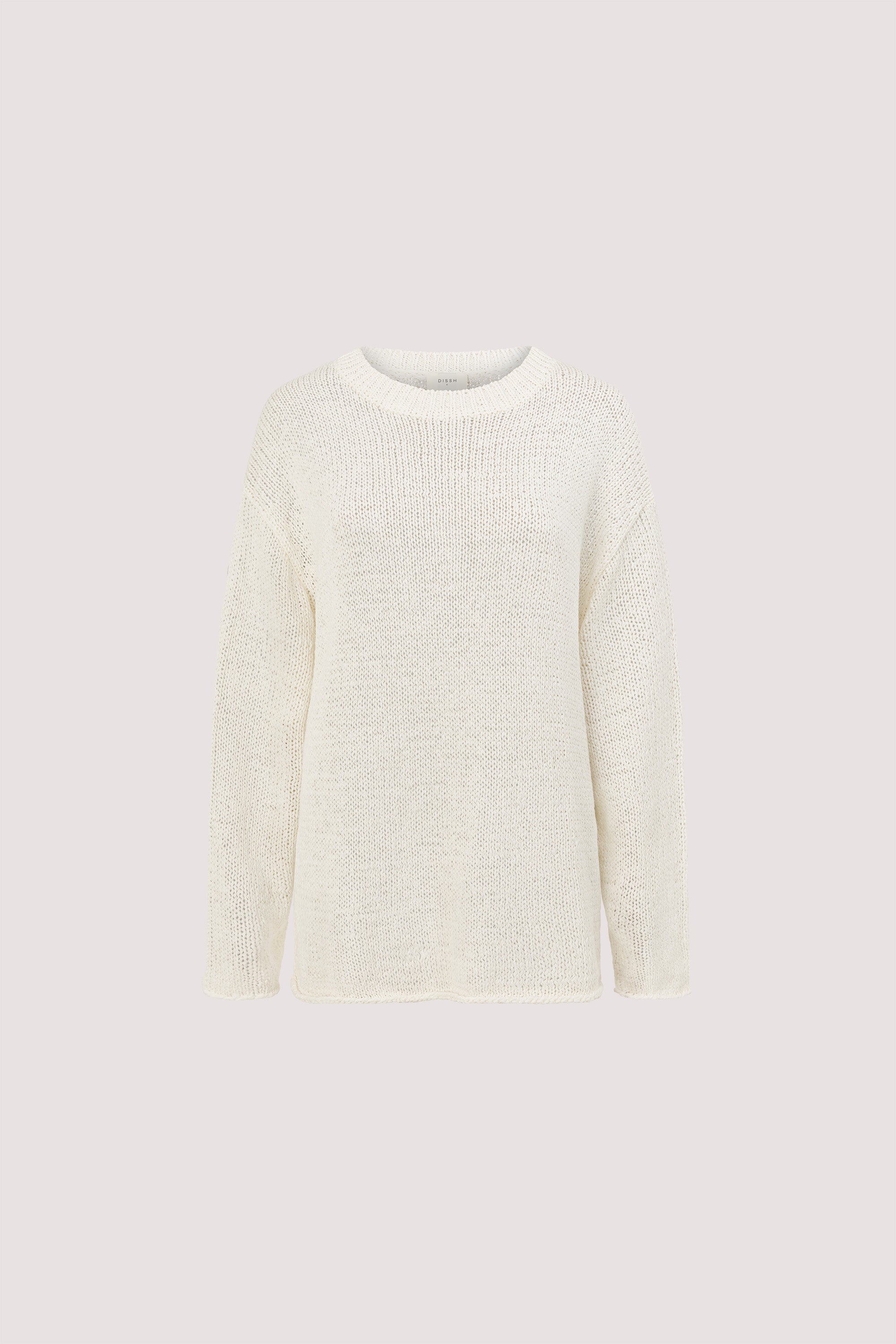 MIREYA OFF WHITE TEXTURED KNIT JUMPER