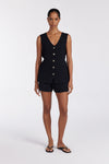 LISA BLACK TAILORED KNIT SHORT