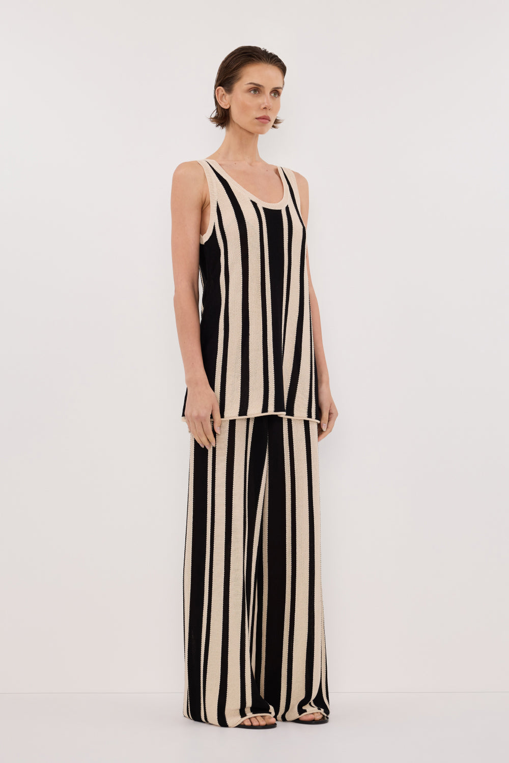 DELPHI STRIPE WIDE LEG KNIT PANT