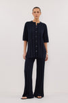 JAZZ INDIGO WIDE LEG KNIT PANT