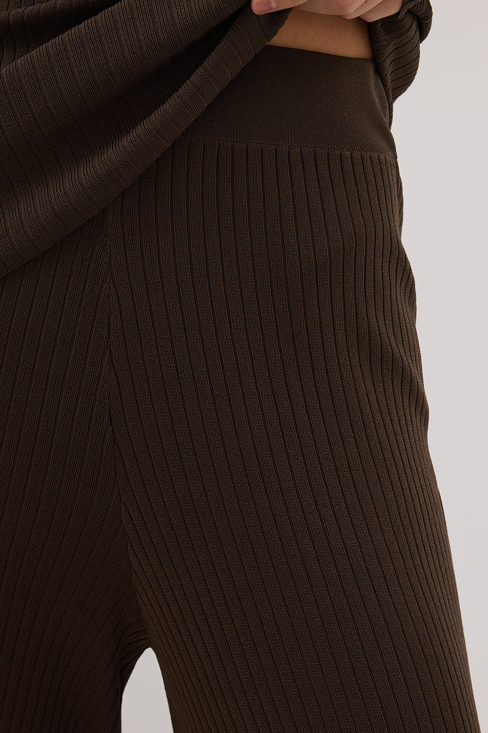 JOY DARK OLIVE KNIT PANT