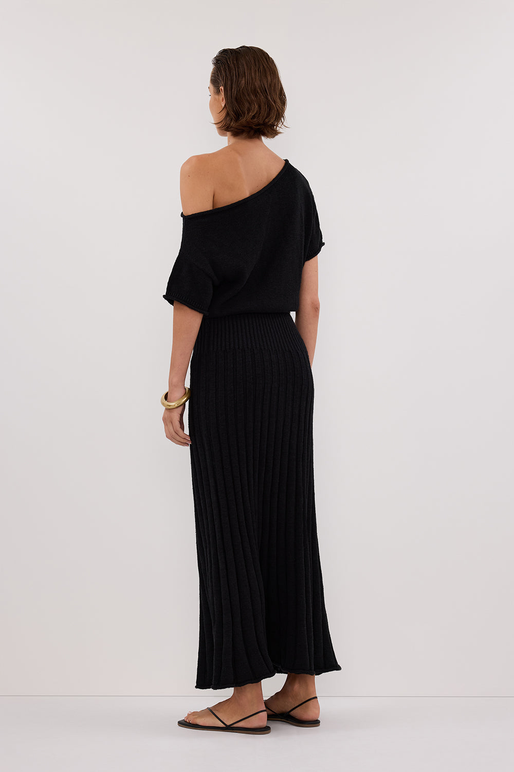 RICK BLACK ASYM MIDI DRESS DISSH RICK BLACK ASYM MIDI DRESS DISSH
