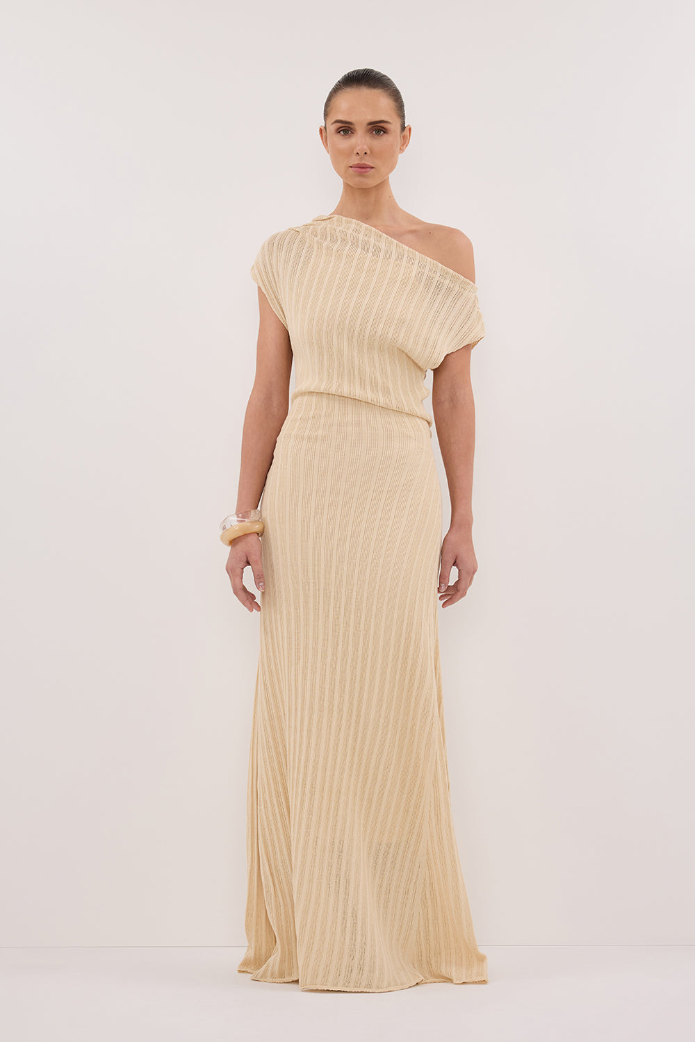 BOWIE NATURAL KNIT MAXI DRESS