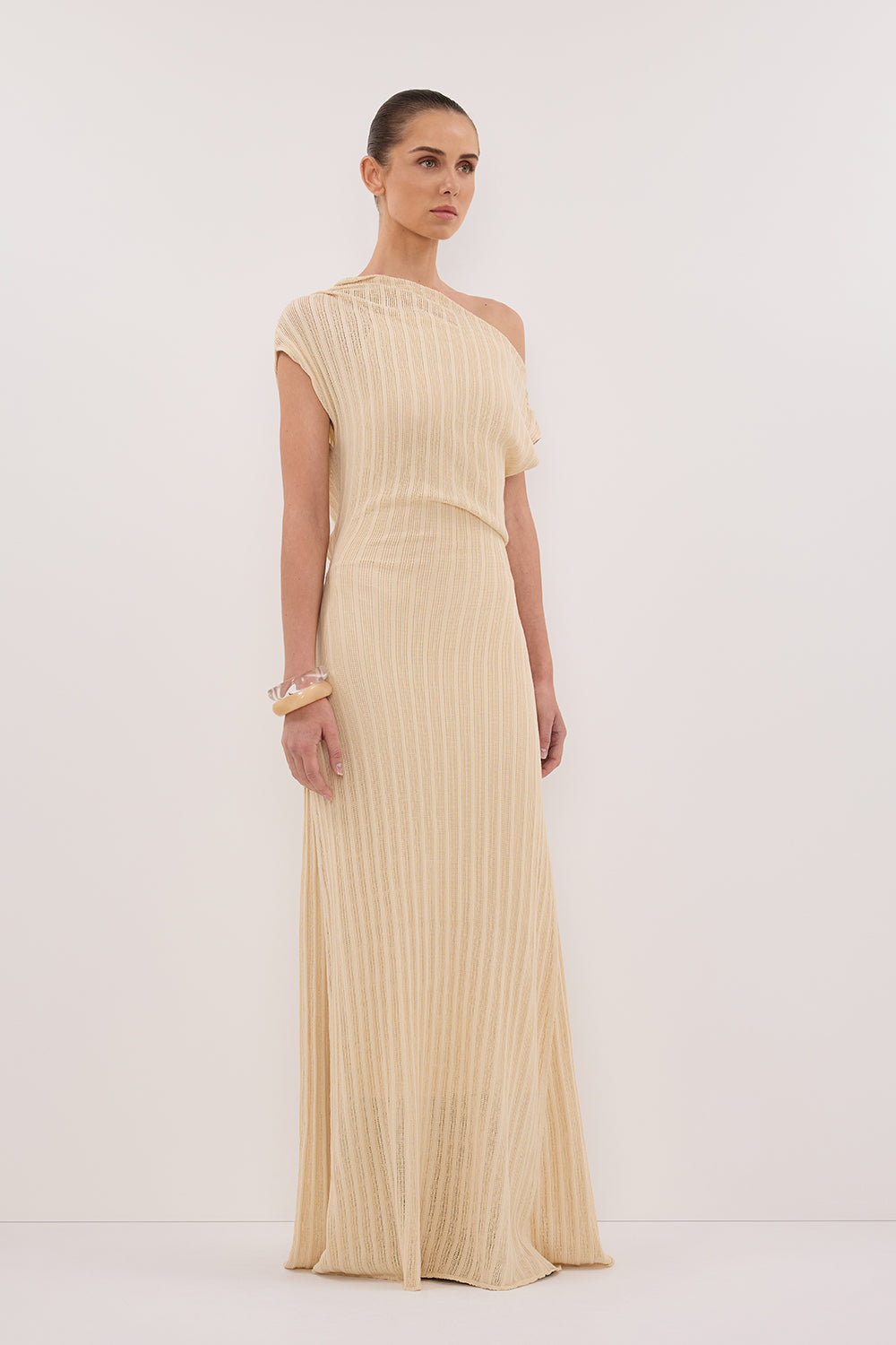 BOWIE NATURAL KNIT MAXI DRESS