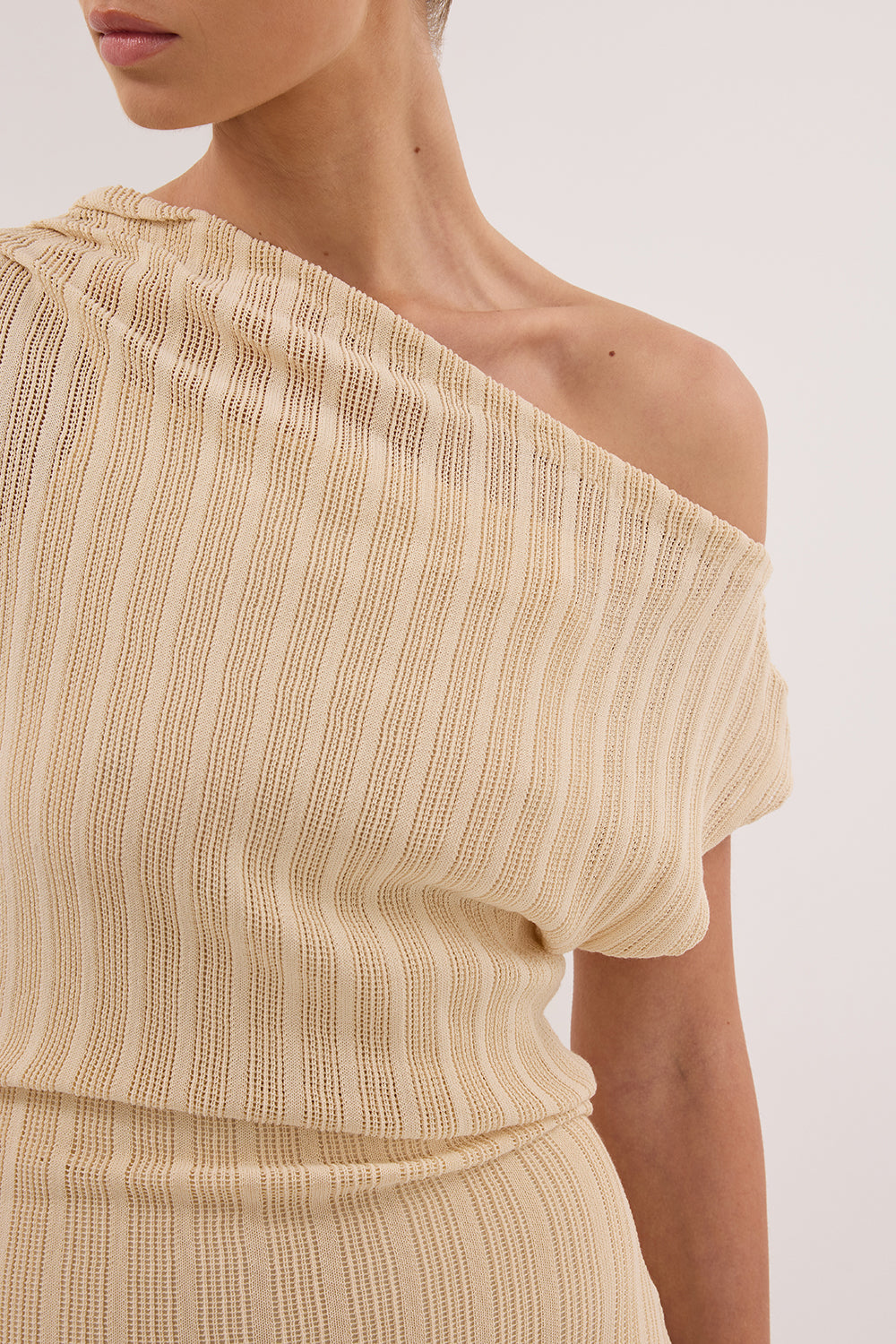 BOWIE NATURAL KNIT MAXI DRESS