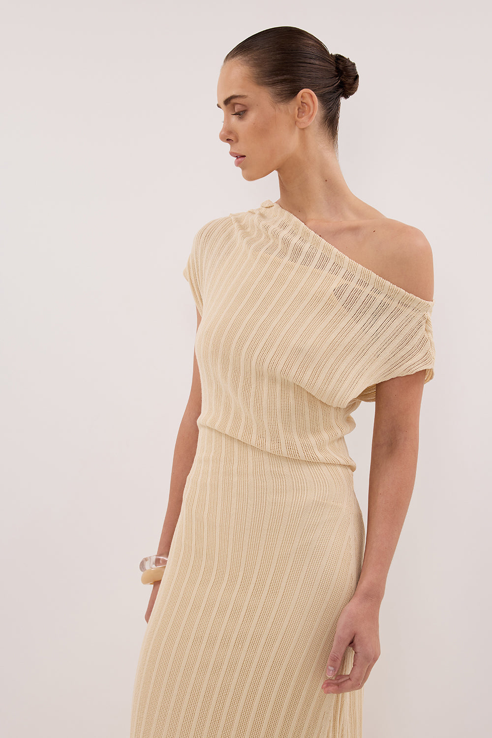 BOWIE NATURAL KNIT MAXI DRESS