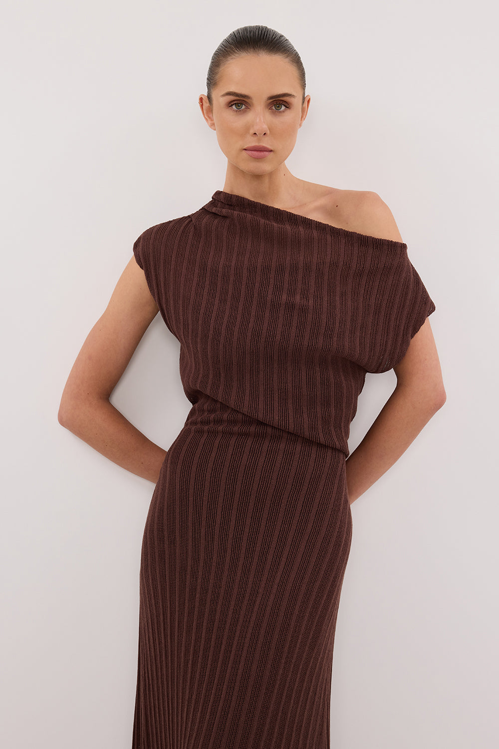 BOWIE WALNUT KNIT MAXI DRESS DISSH BOWIE WALNUT KNIT MAXI DRESS DISSH