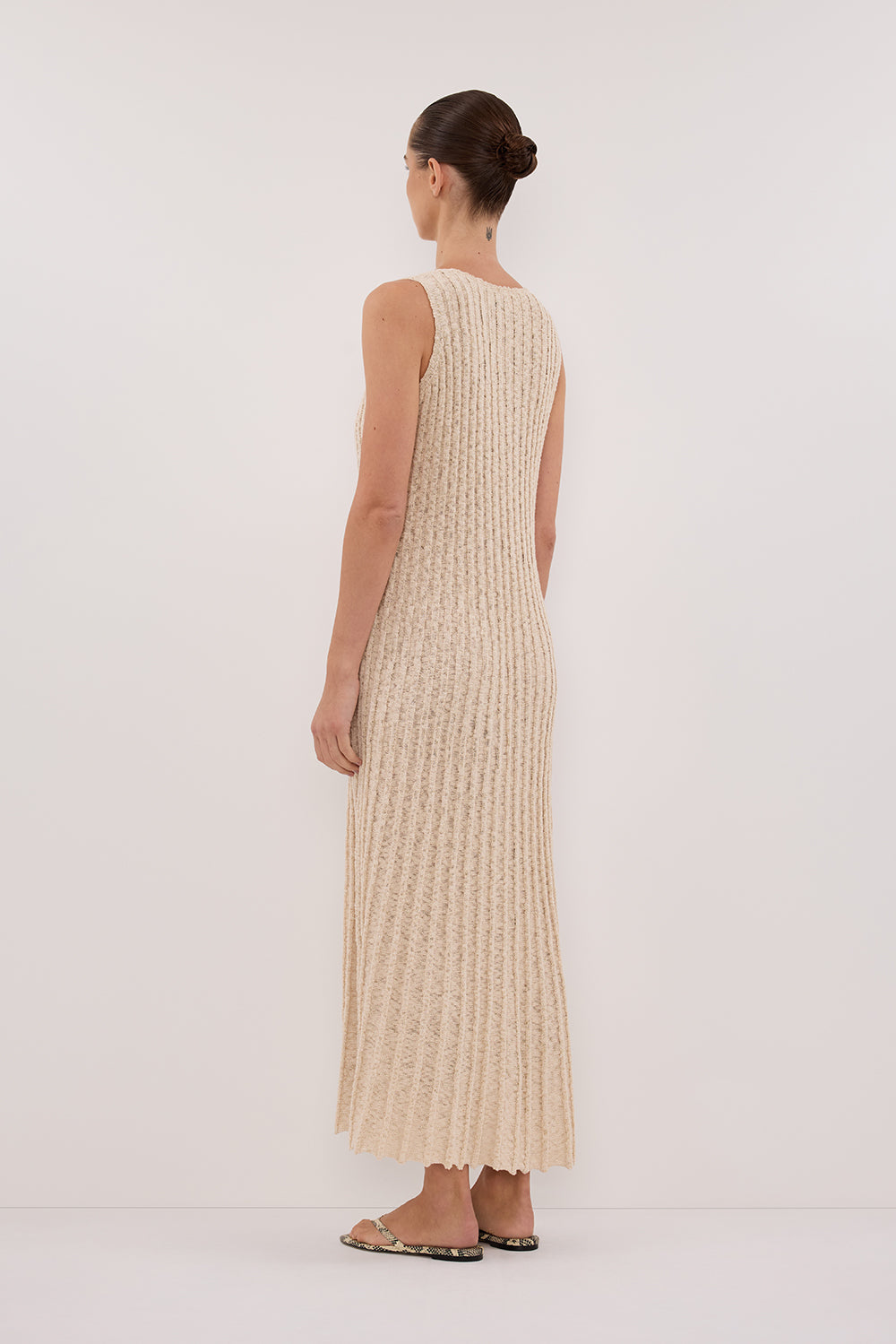 LEN NATURAL KNIT MAXI DRESS
