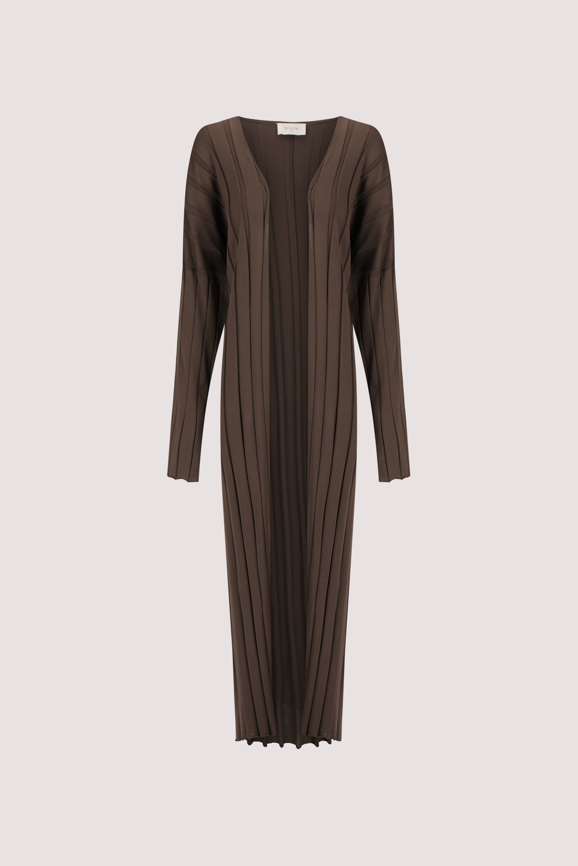 EVE DARK OLIVE KNIT MIDI CARDIGAN