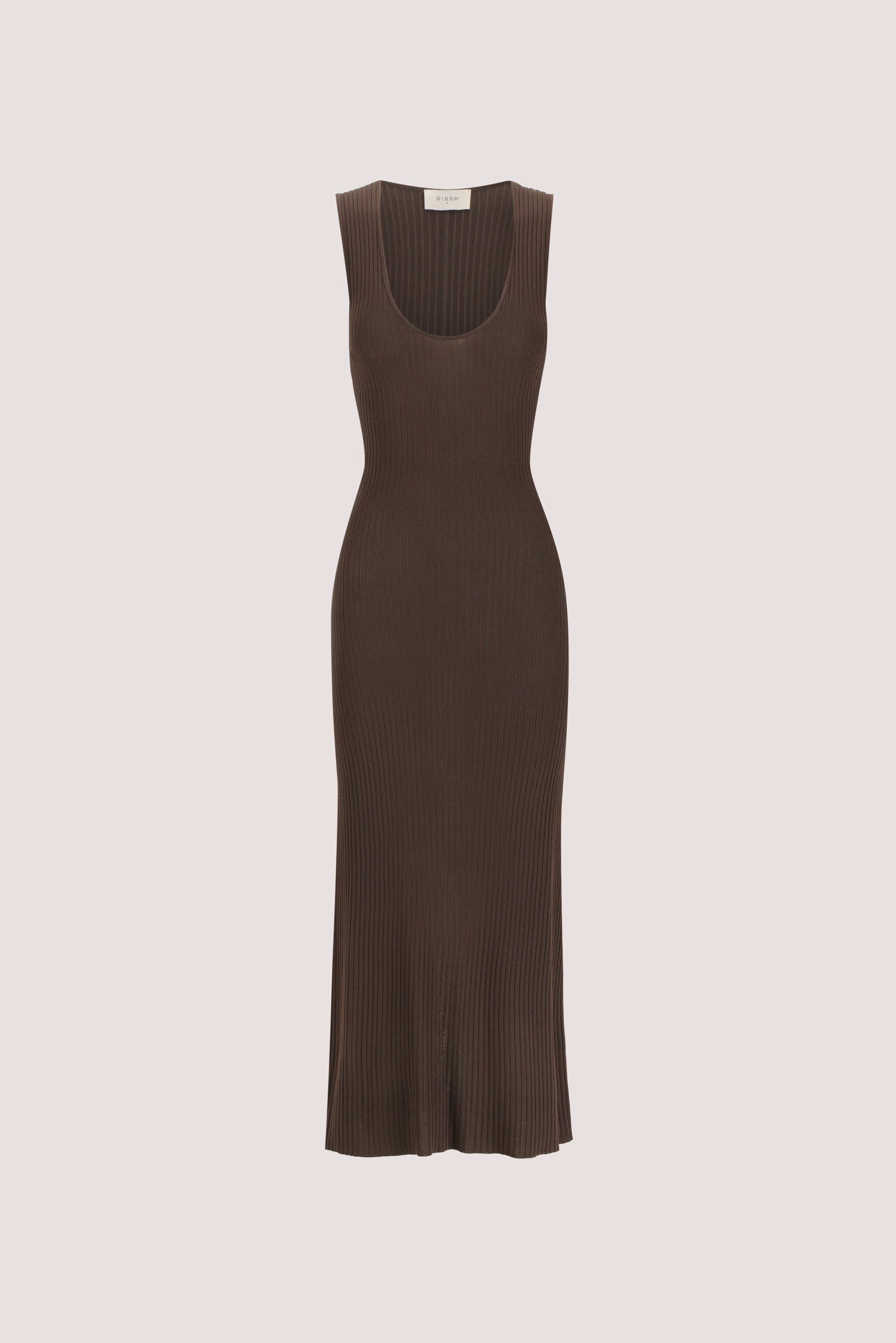 knee length dresses for ladies Vilinia Midi Dress in Abstract Botanic Dark Olive main image 0