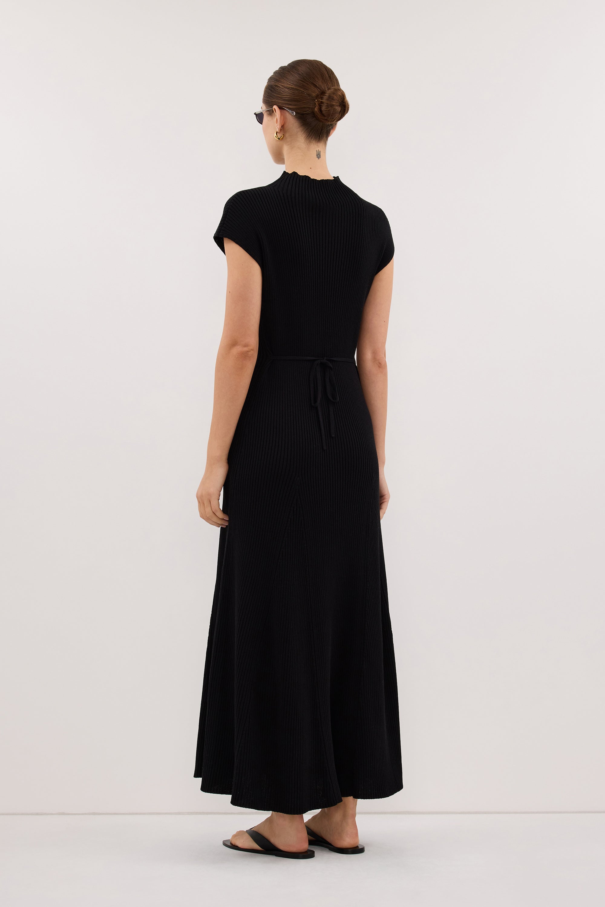 Della Knit Midi Dress in Black By DISSH Della Knit Midi Dress in Black By DISSH