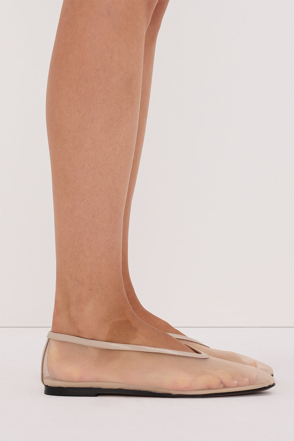 DOF STUDIOS MAISON NUDE MESH BALLET FLAT