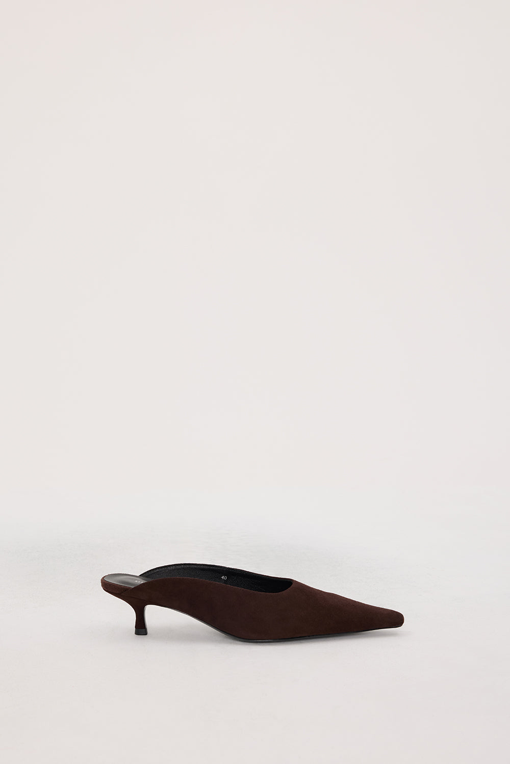 ALIAS MAE GENEVA HEEL CHOCOLATE SUEDE