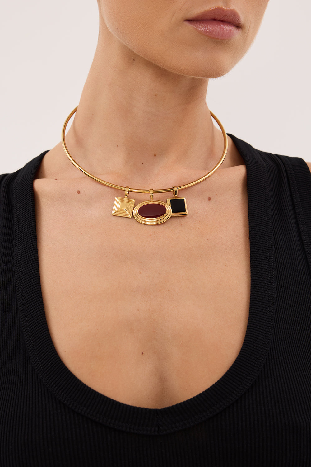 HEAVEN MAYHEM SOLENE CHOKER NECKLACE GOLD