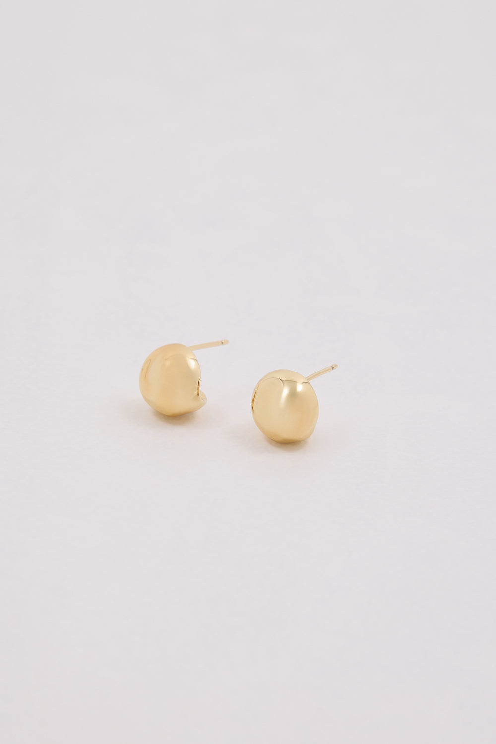 F+H GOLD HAMMERED BALL STUDS