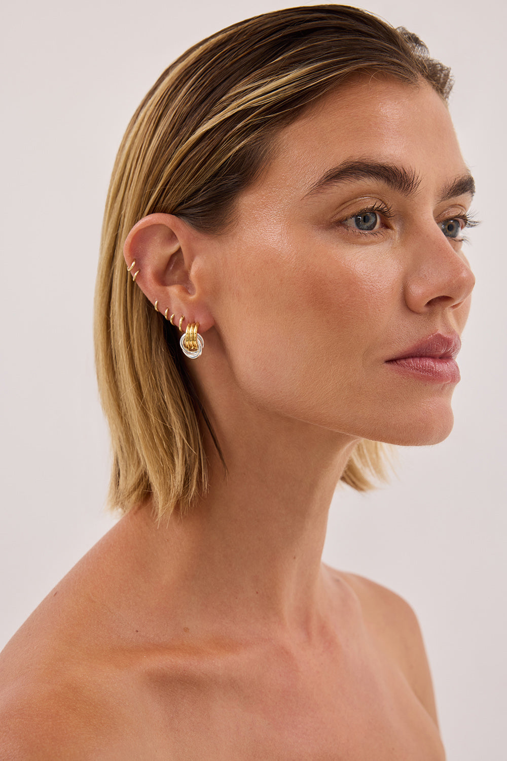 HEAVEN MAYHEM MICRO KNOT EARRING MIXED