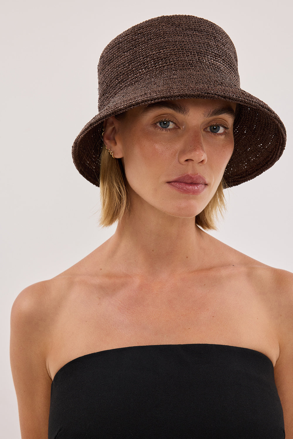 LACK OF COLOUR CHOC INCA BUCKET HAT
