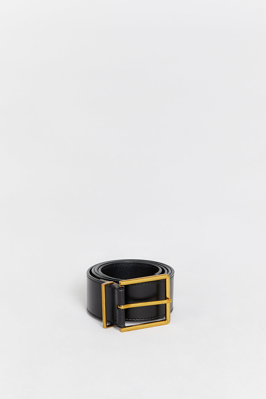 HUDSON BLACK LEATHER BELT