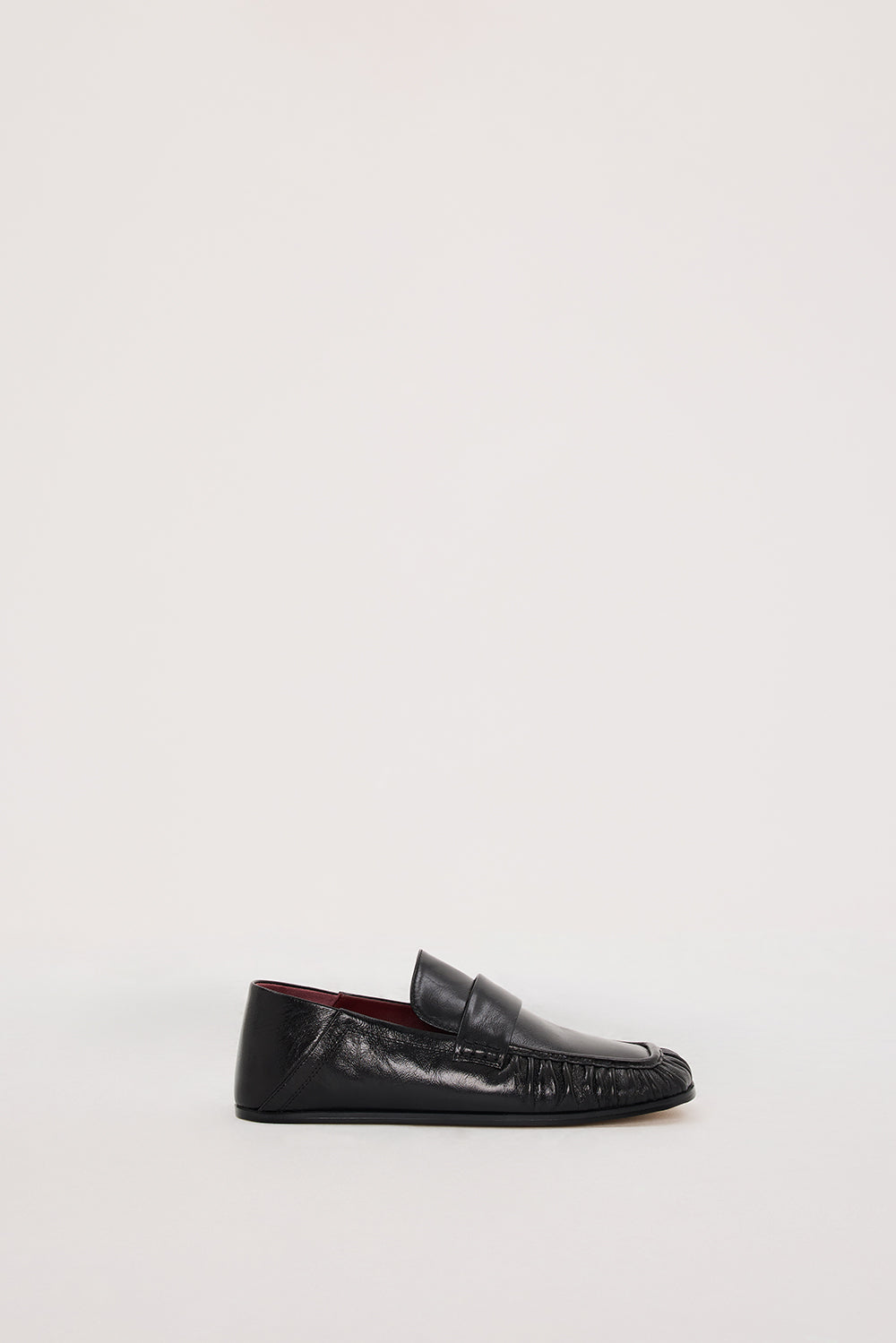 ALIAS MAE KRUZ BLACK OILY LEATHER LOAFER
