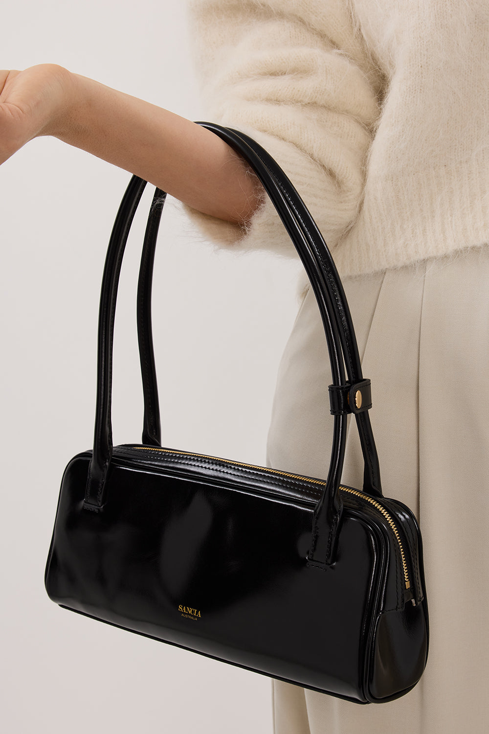 SANCIA THE LUCCA BLACK BAG