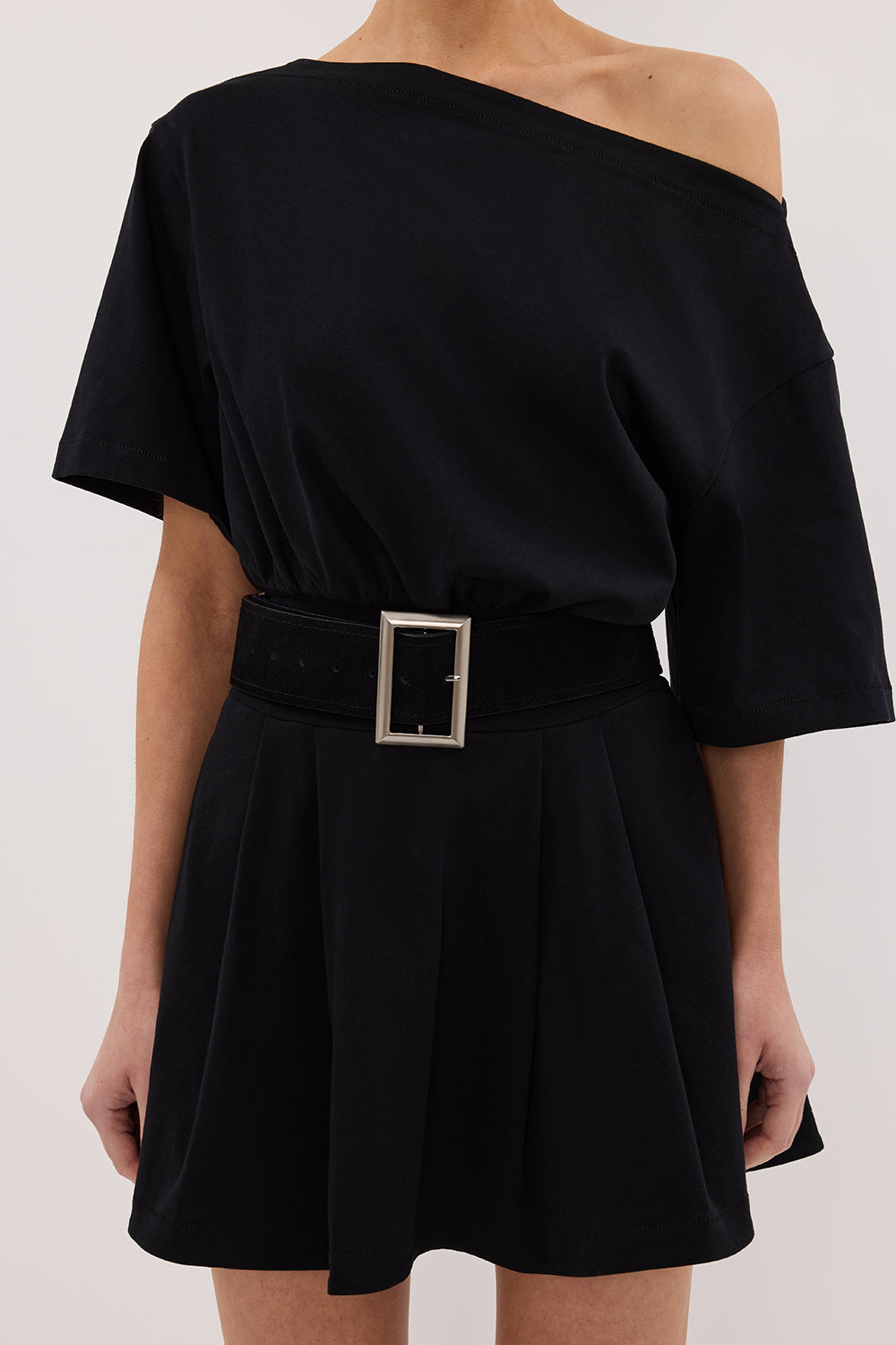 NOAH THE LABEL BLACK SUEDE BELT