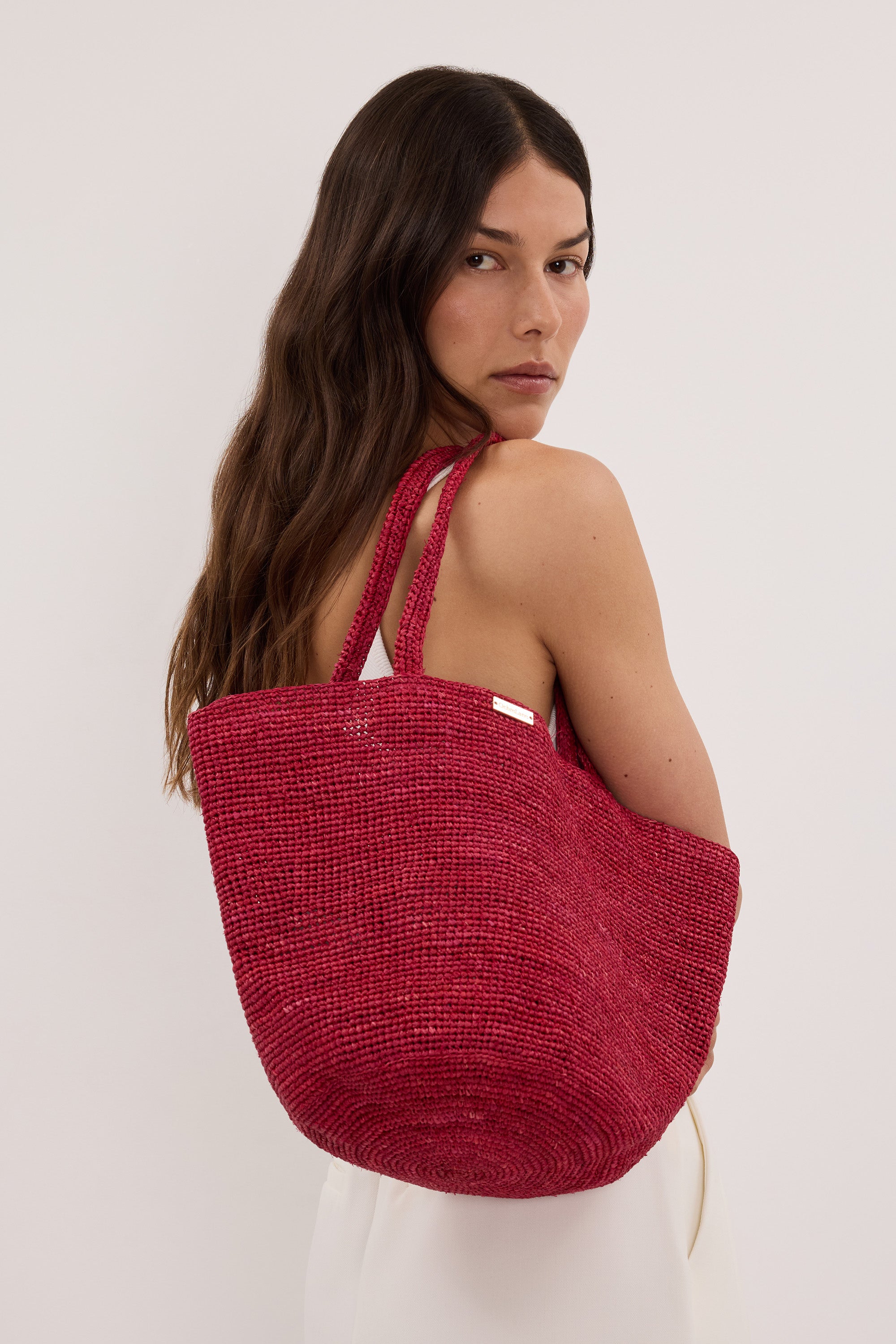 OCHRE LANE SCARLETT MINI RAFFIA TOTE - PRE ORDER
