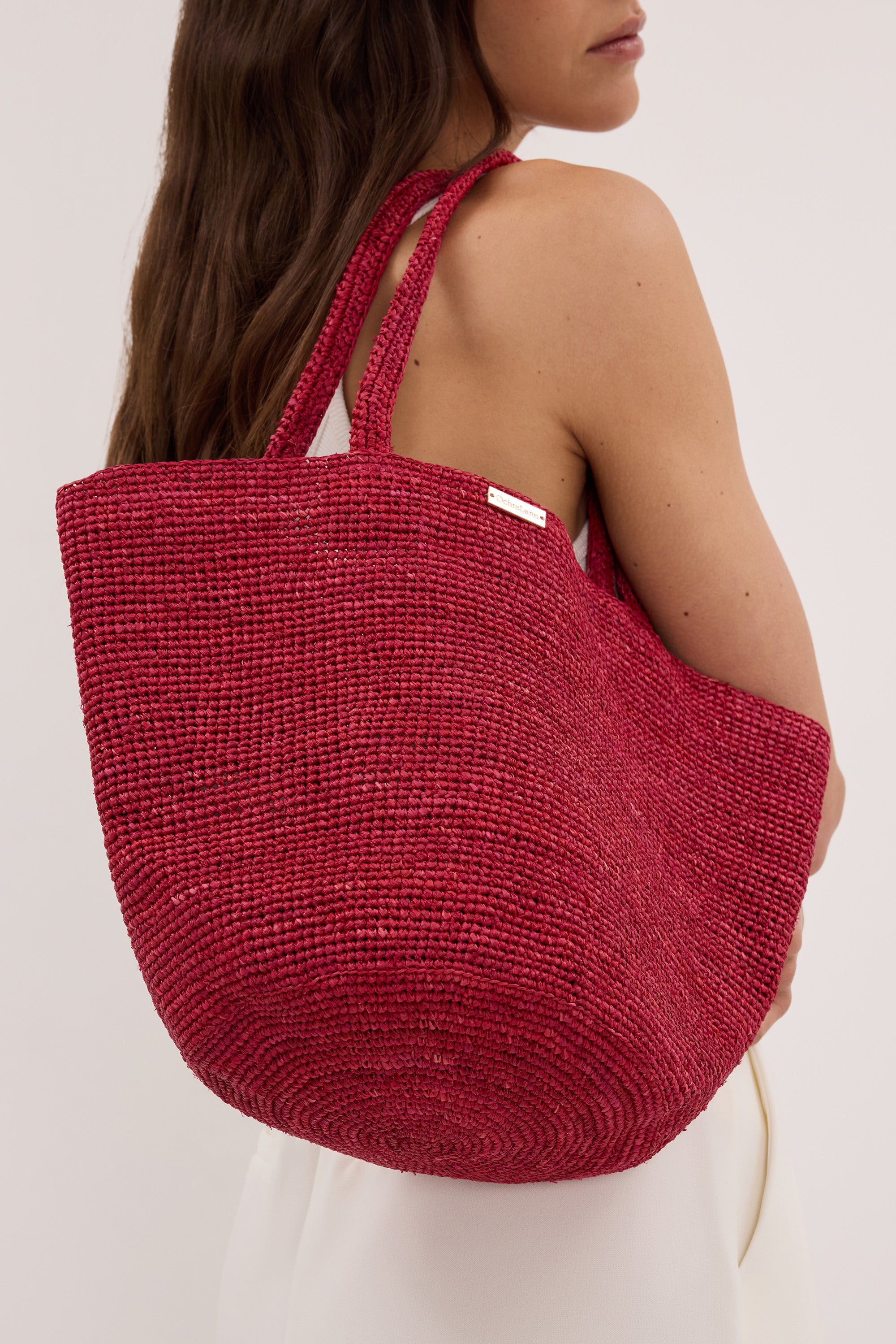 OCHRE LANE SCARLETT MINI RAFFIA TOTE - PRE ORDER